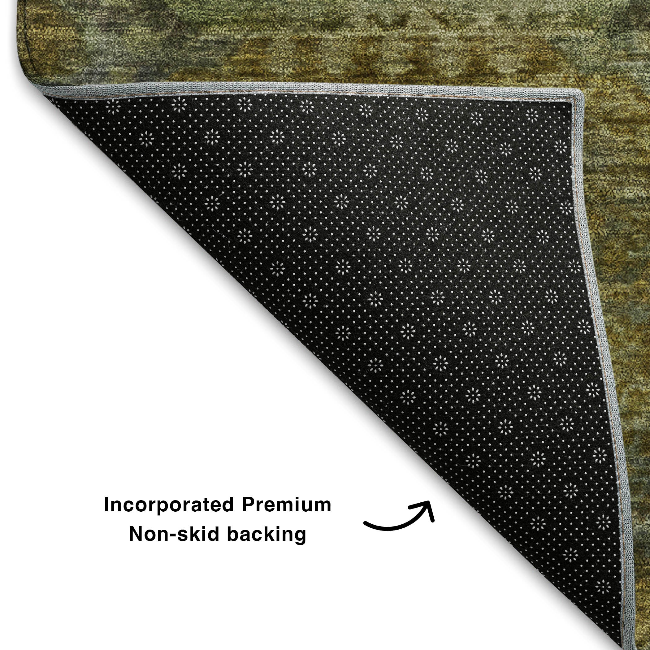 Prague Machine Washable Transitional Gold Rug 1'8" x 2'6" #shape_Rectangle