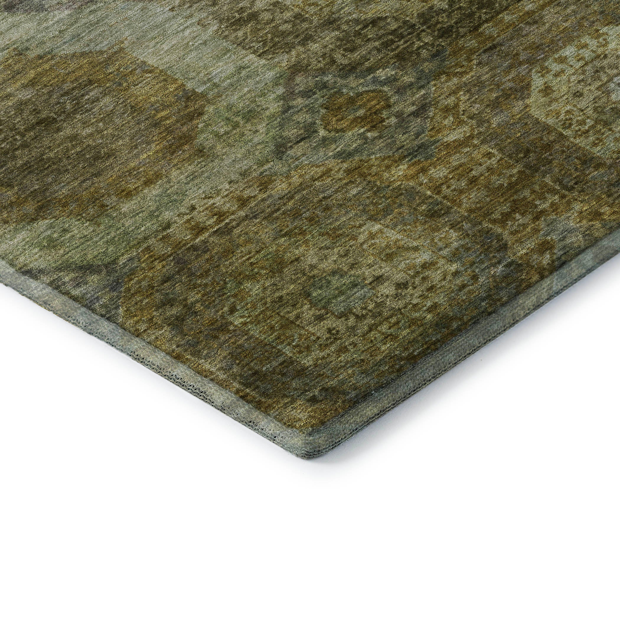Prague Machine Washable Transitional Gold Rug 1'8" x 2'6" #shape_Rectangle