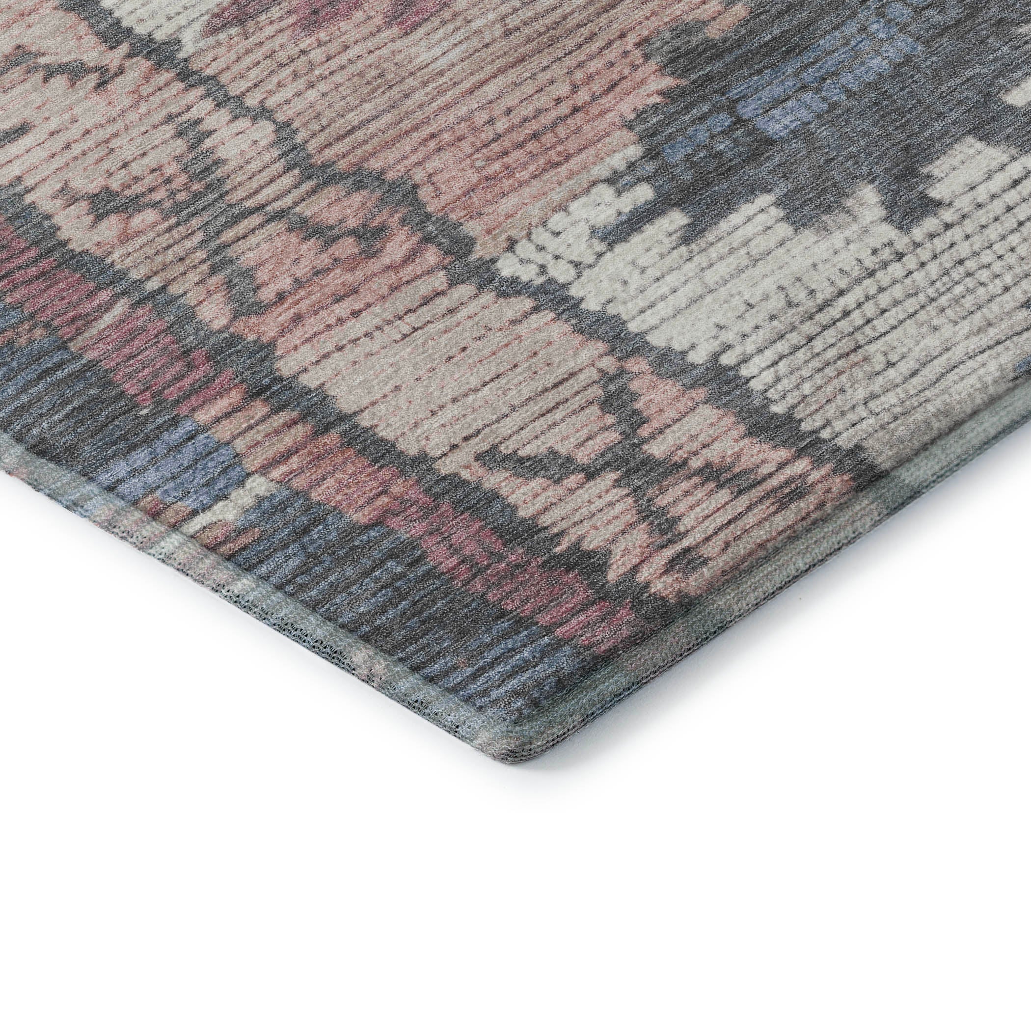 Lucerne Machine Washable Transitional Denim Blue Rug 1'8" x 2'6" #shape_Rectangle