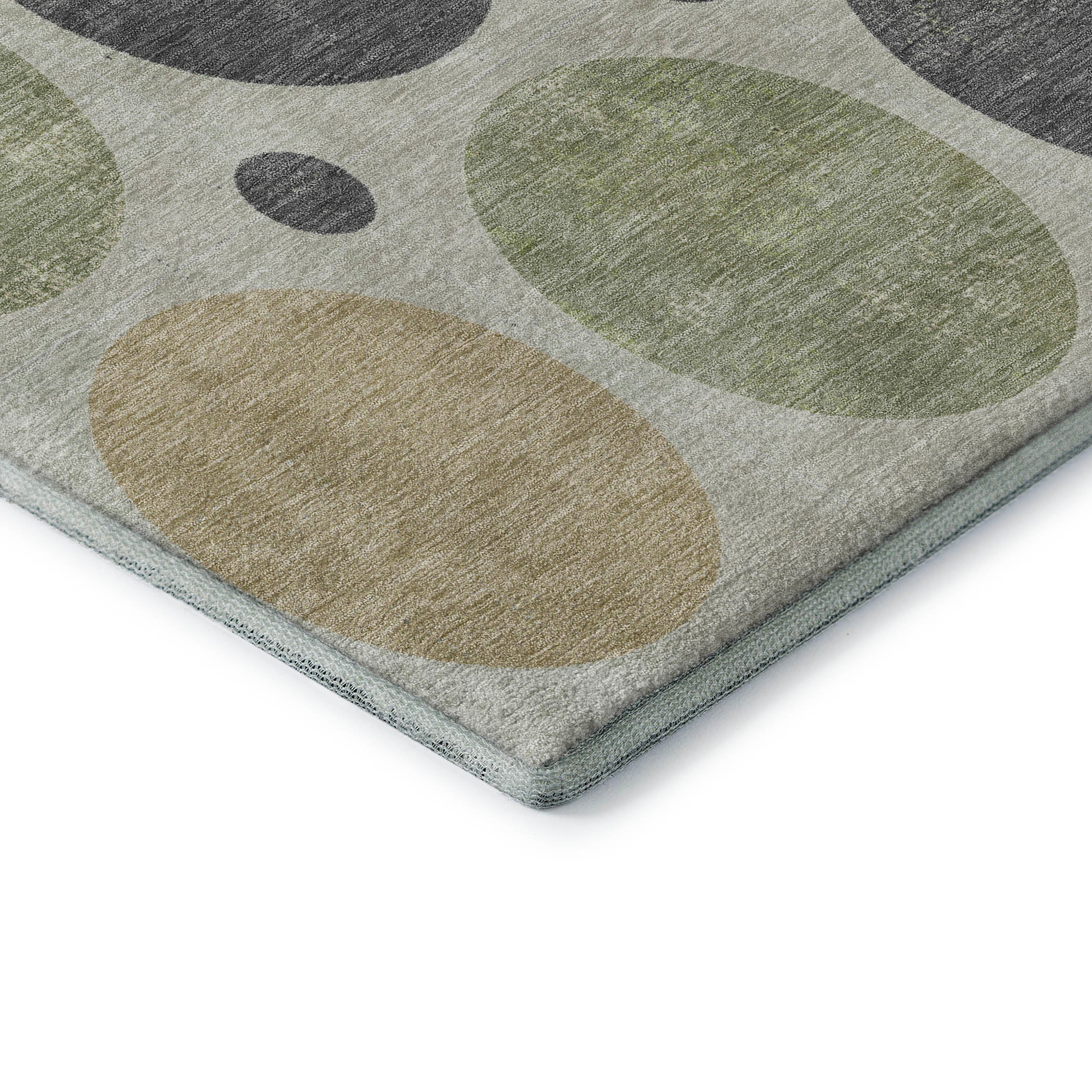 Prague Machine Washable Transitional Beige Brown Rug 1'8" x 2'6" #shape_Rectangle