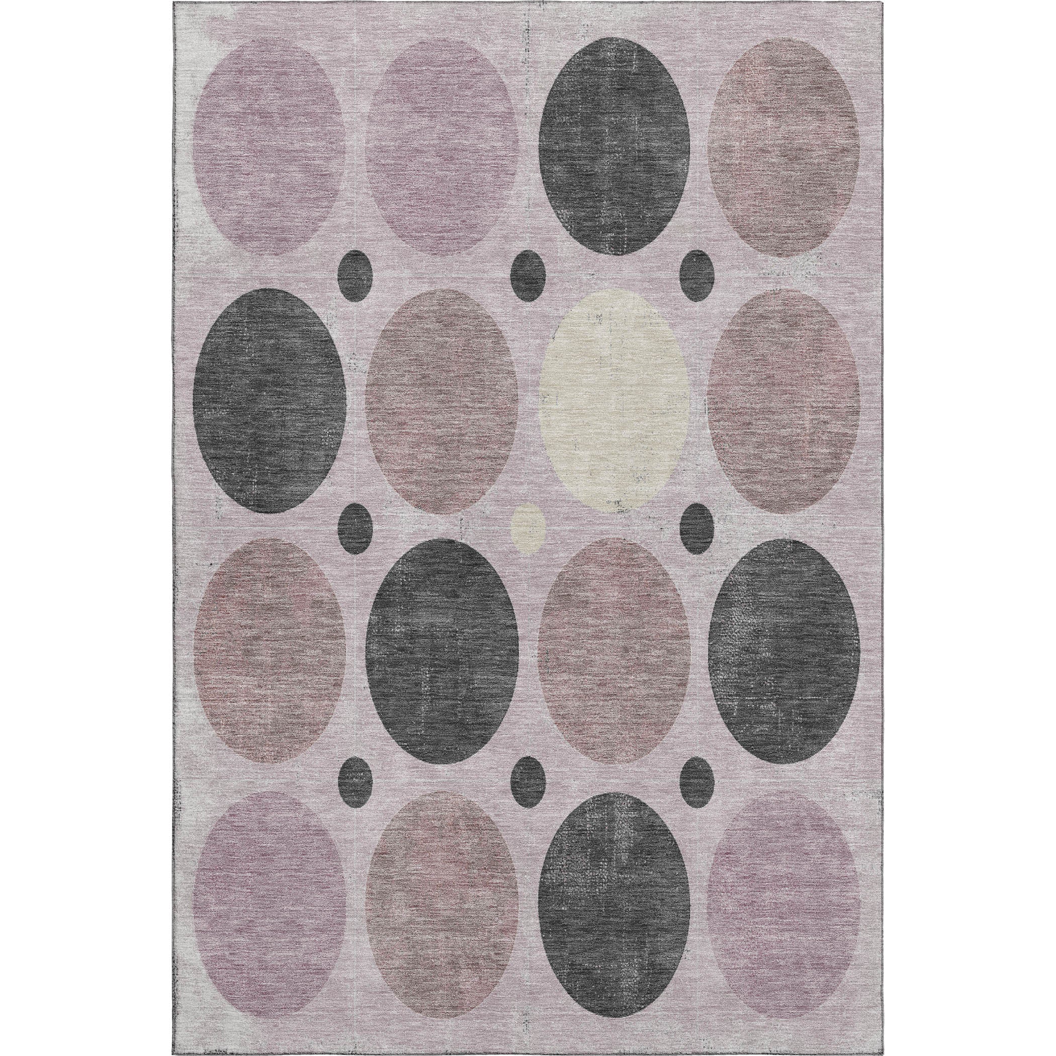 Prague Machine Washable Transitional Blush Pink Rug 2'6" x 3'10" #shape_Rectangle