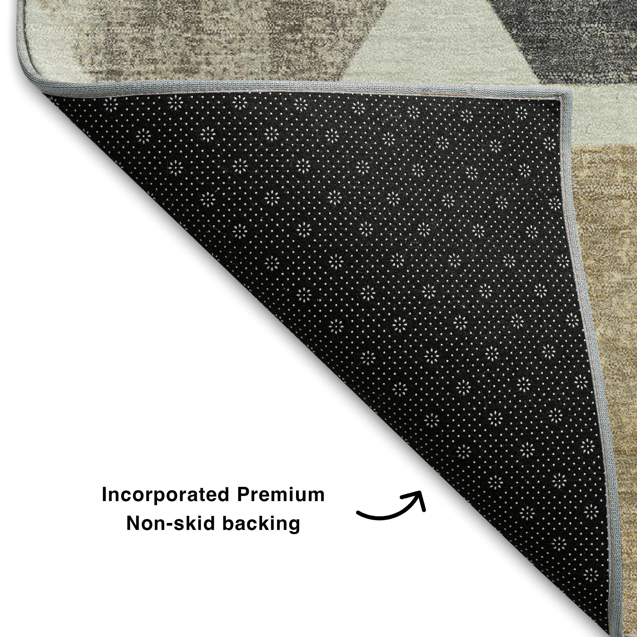 Athens Machine Washable Transitional Ivory Rug 1'8" x 2'6" #shape_Rectangle