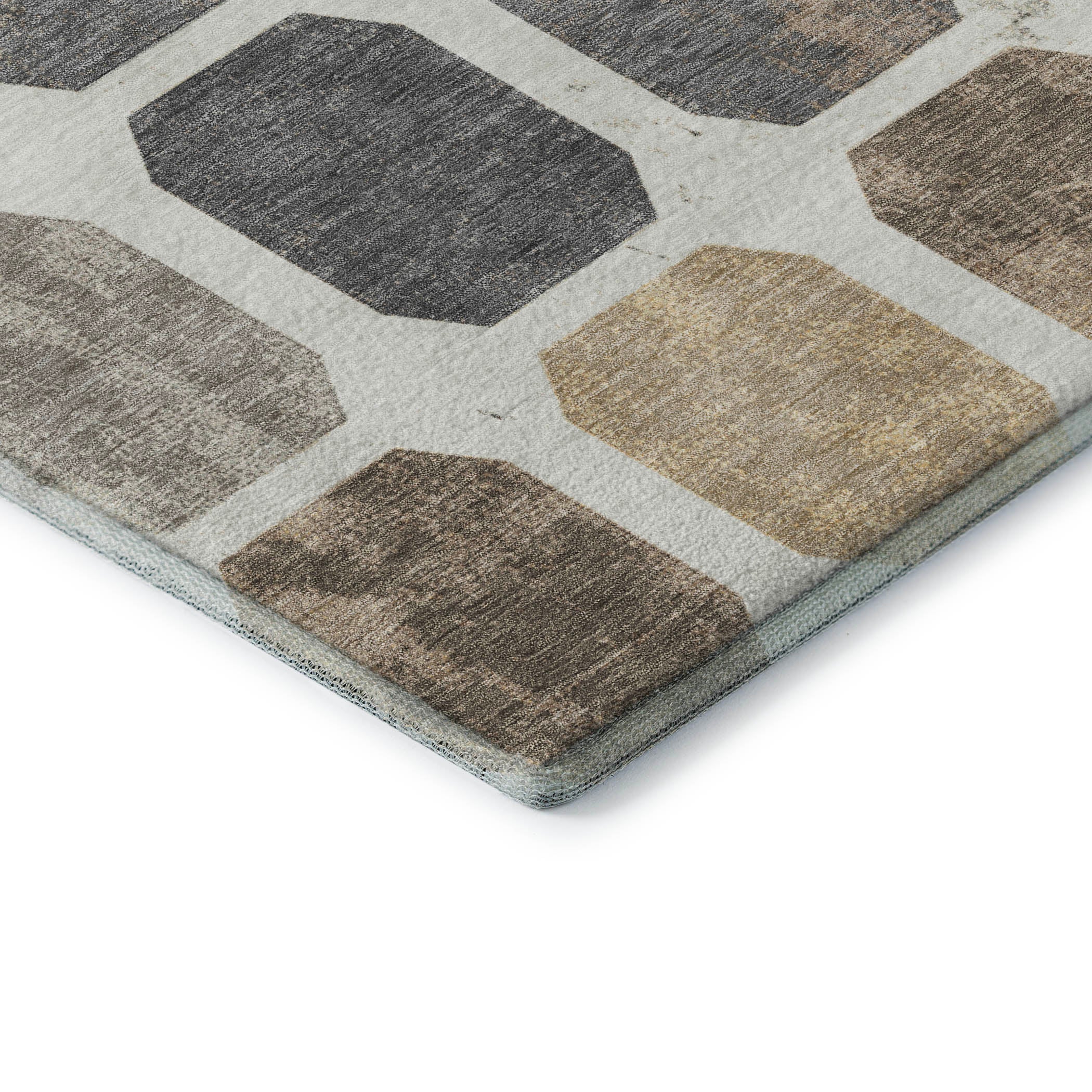 Athens Machine Washable Transitional Ivory Rug 1'8" x 2'6" #shape_Rectangle
