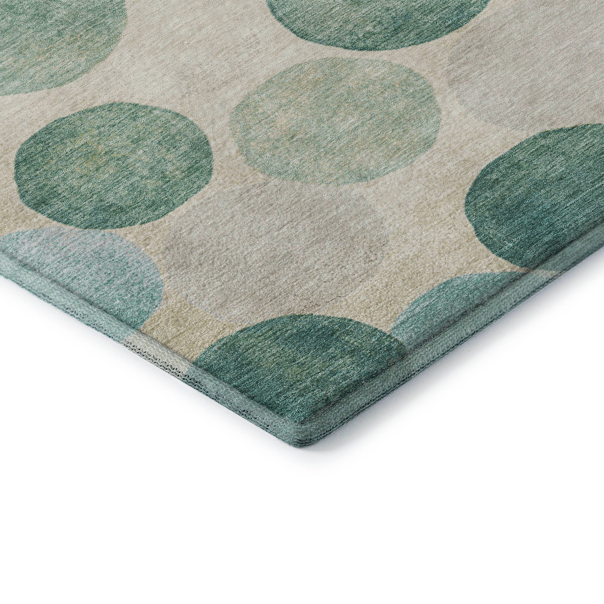 Tallinn Machine Washable Transitional Teal Rug 1'8" x 2'6" #shape_Rectangle