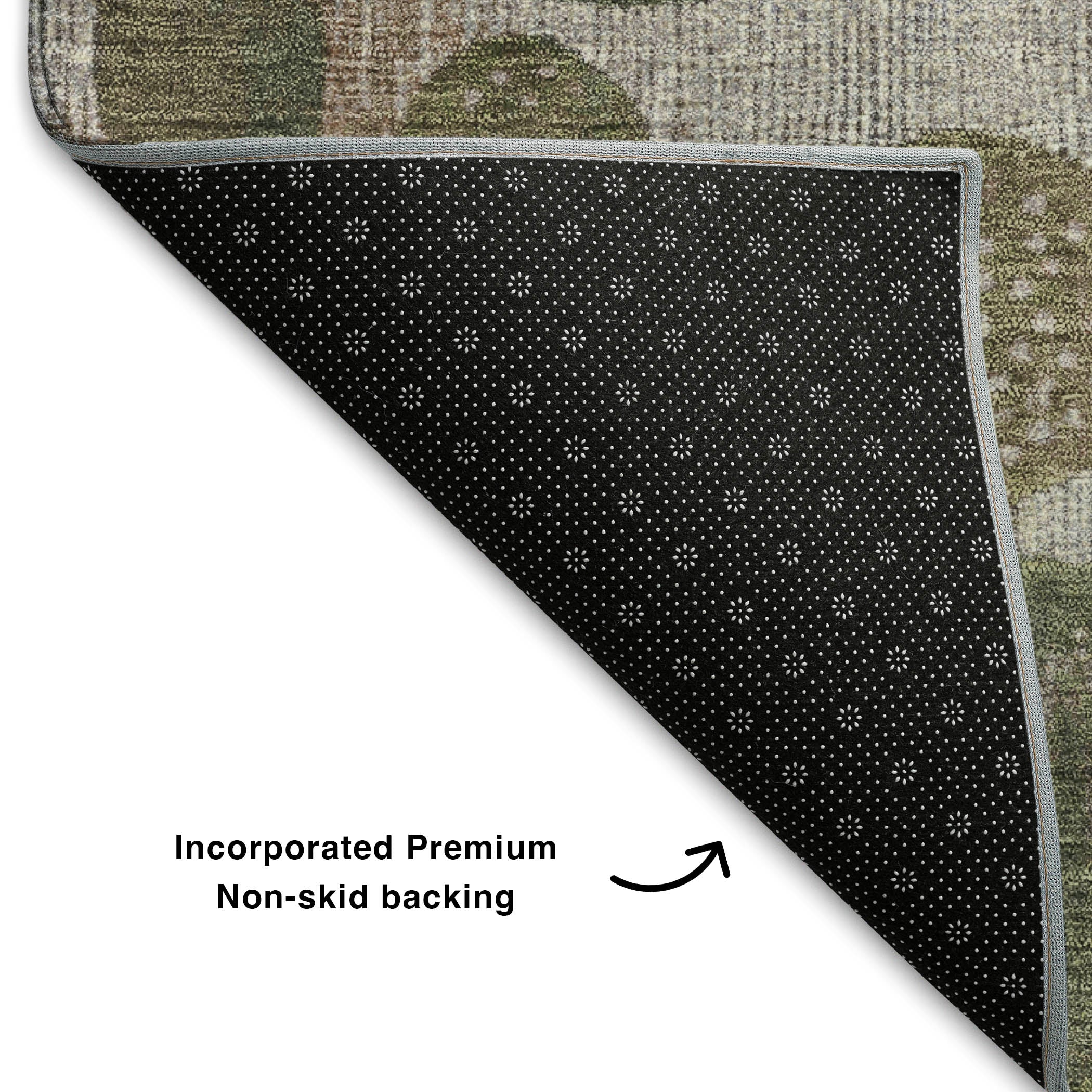 Sintra Machine Washable Transitional Taupe Brown Rug 1'8" x 2'6" #shape_Rectangle