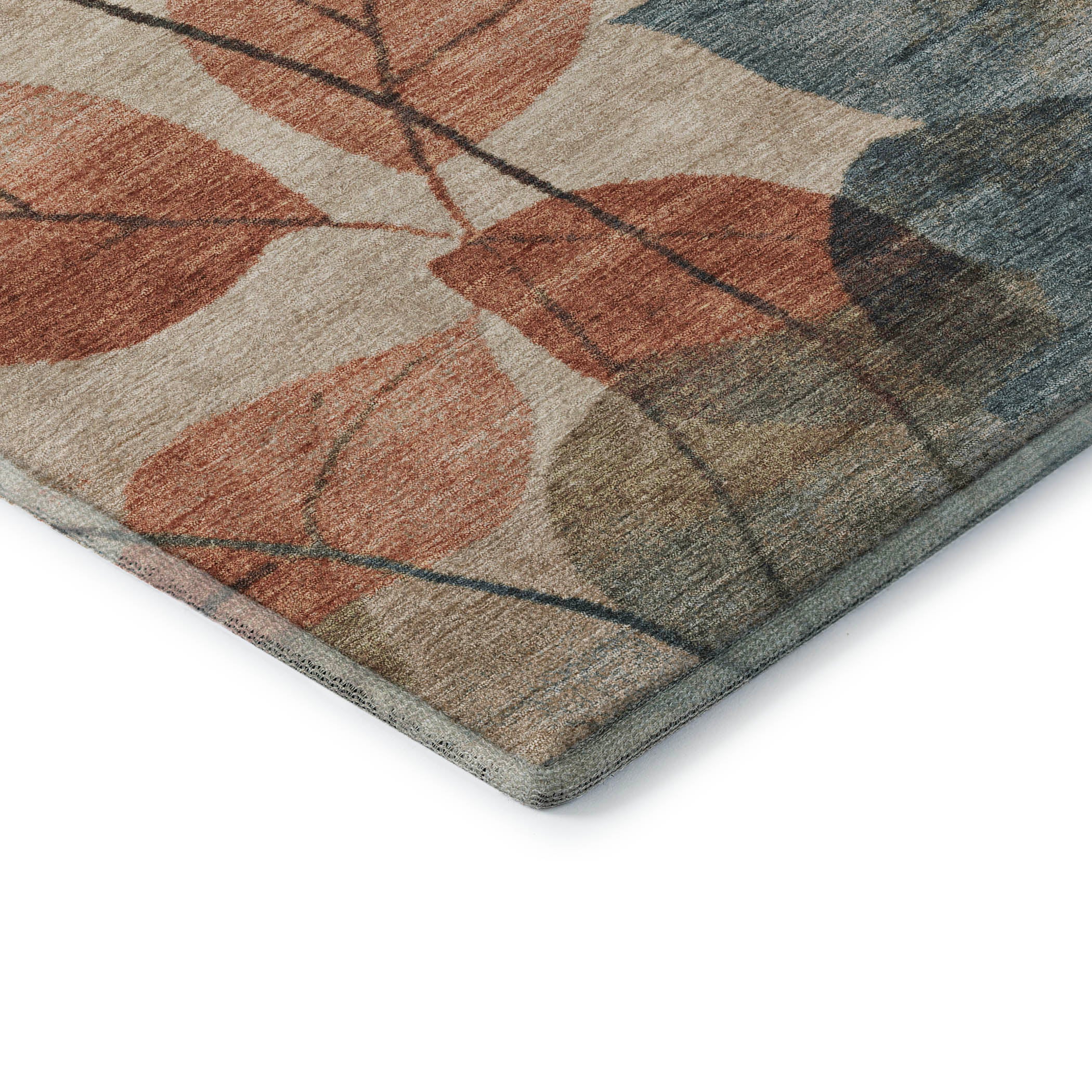 Bruges Machine Washable Transitional Beige Brown Rug 1'8" x 2'6" #shape_Rectangle