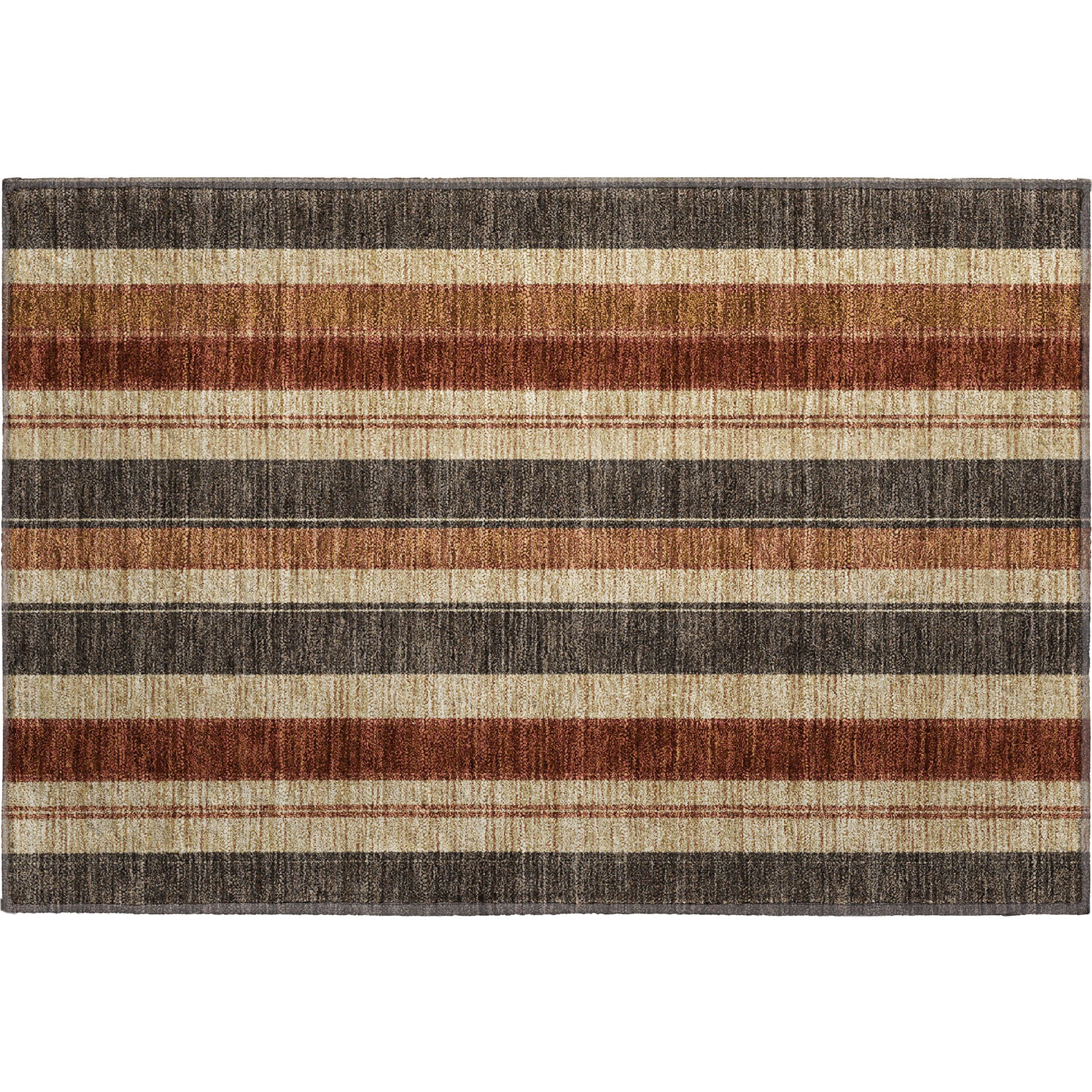 Bogota Machine Washable Transitional Chocolate Brown Rug 1'8" x 2'6" #shape_Rectangle