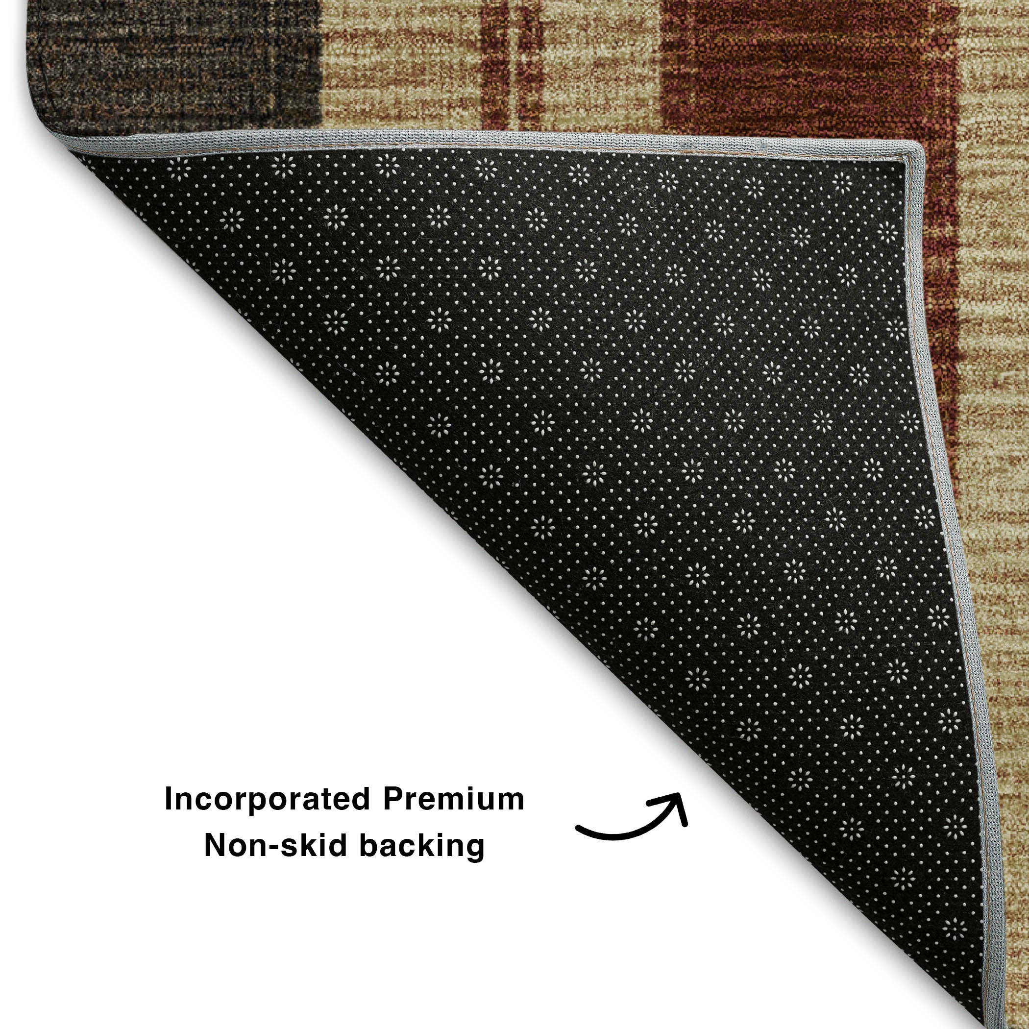 Bogota Machine Washable Transitional Chocolate Brown Rug 1'8" x 2'6" #shape_Rectangle