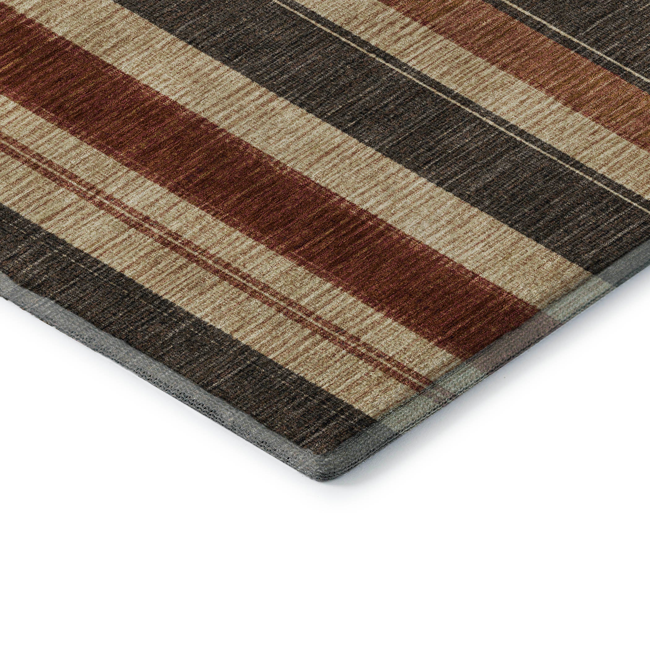 Bogota Machine Washable Transitional Chocolate Brown Rug 1'8" x 2'6" #shape_Rectangle