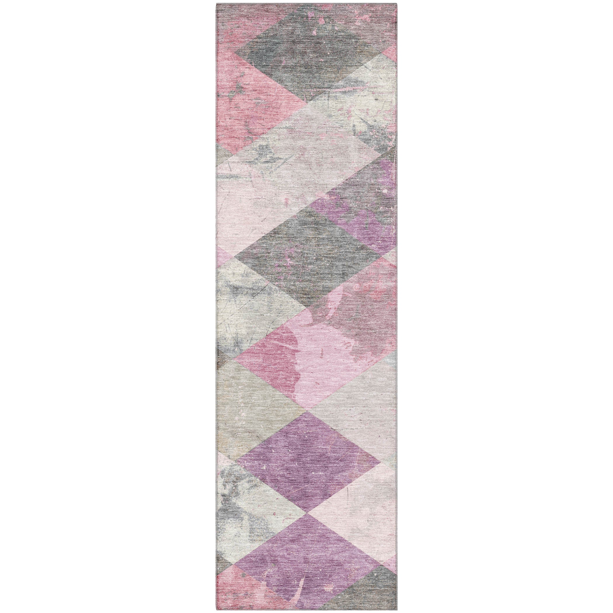 Reykjavik Machine Washable Transitional Blush Pink Rug 2'3" x 7'6" #shape_Runner