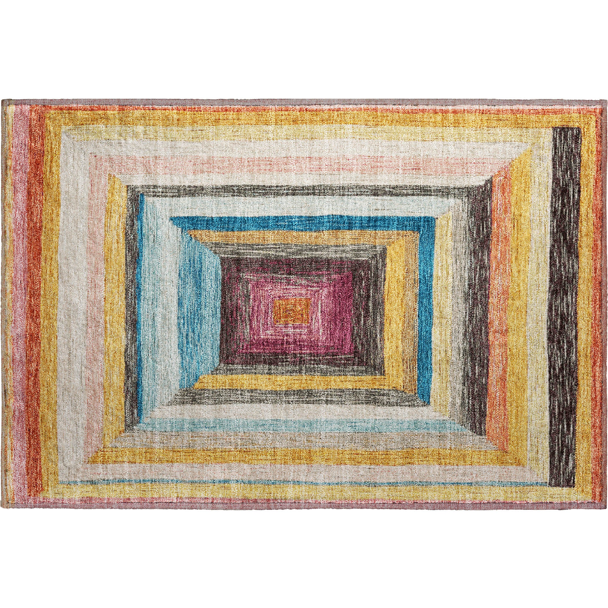 Porto Machine Washable Transitional Honey Gold Rug 1'8" x 2'6" #shape_Rectangle