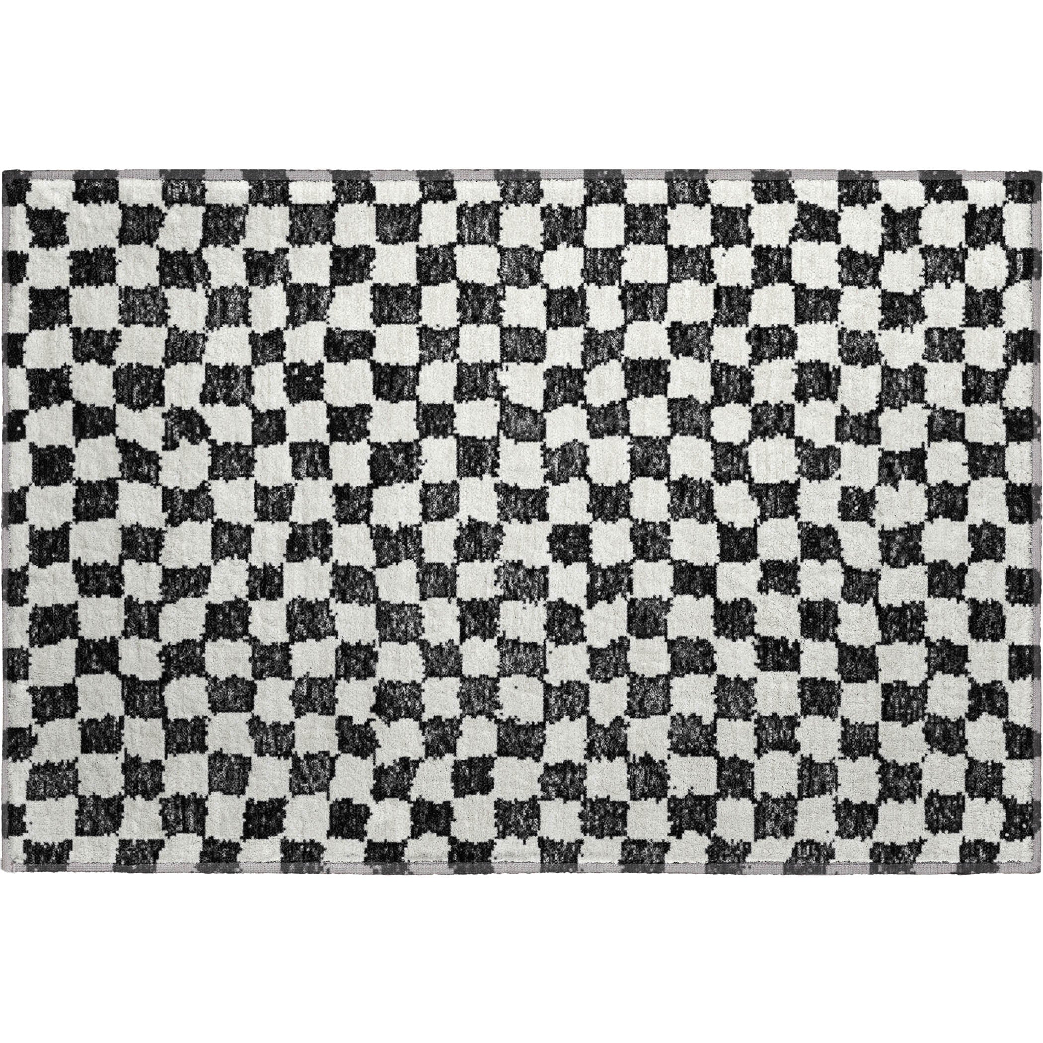 Ghent Machine Washable Transitional Black Rug 1'8" x 2'6" #shape_Rectangle