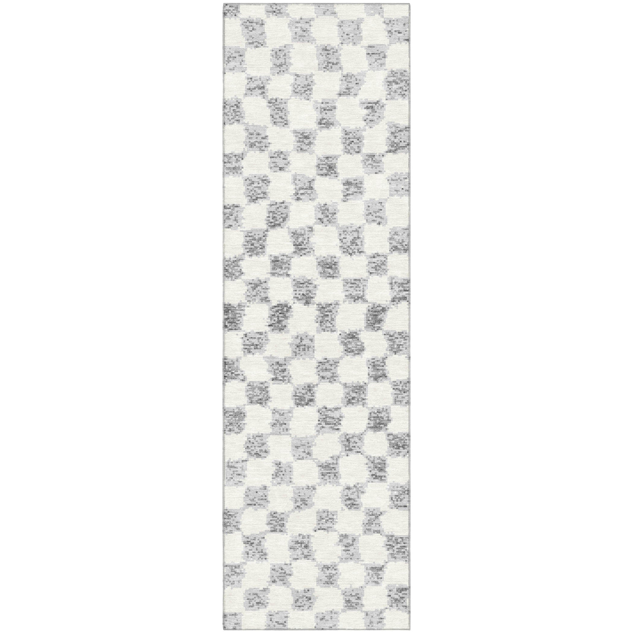 Ghent Machine Washable Transitional Gray Rug 2'3" x 7'6" #shape_Runner