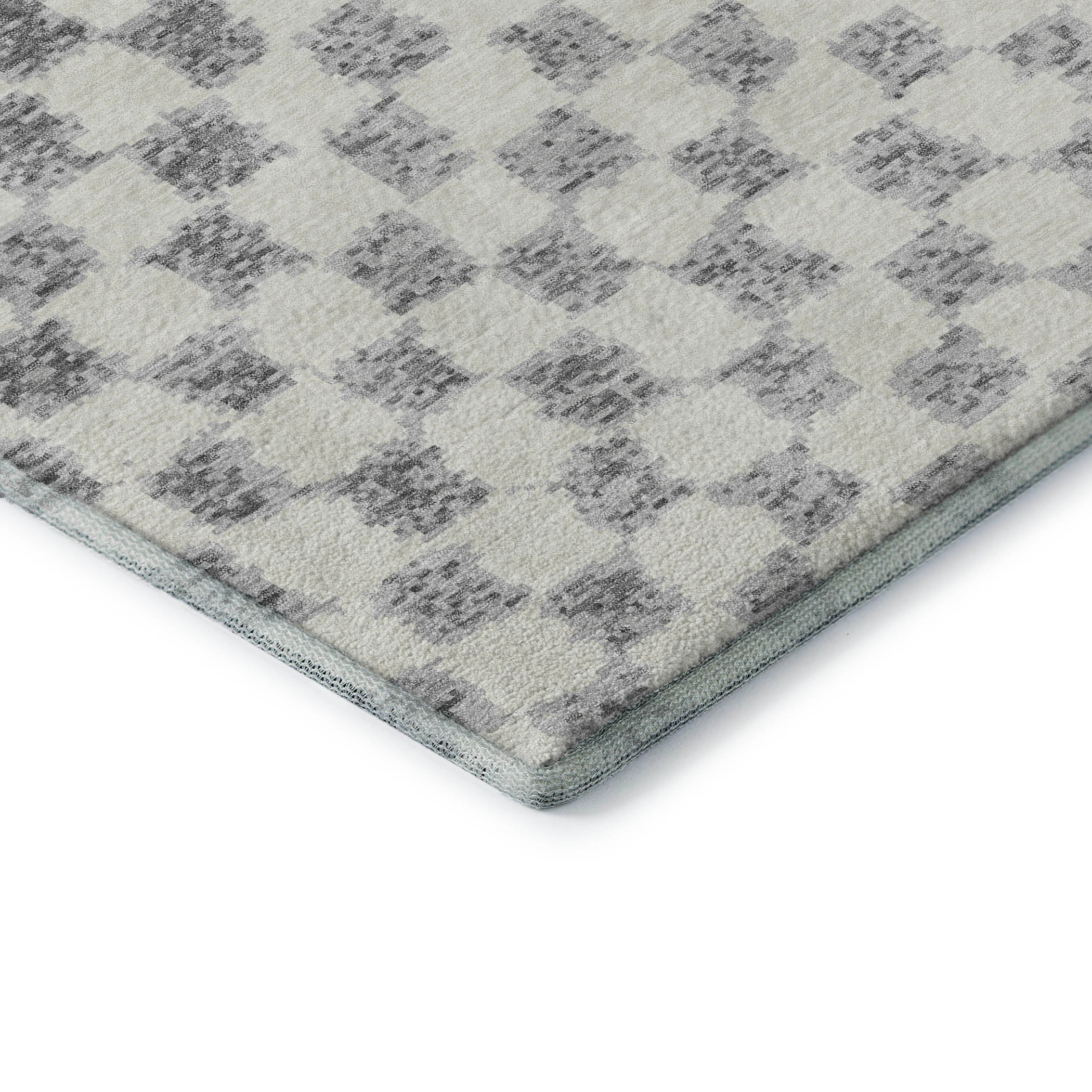 Ghent Machine Washable Transitional Gray Rug 1'8" x 2'6" #shape_Rectangle
