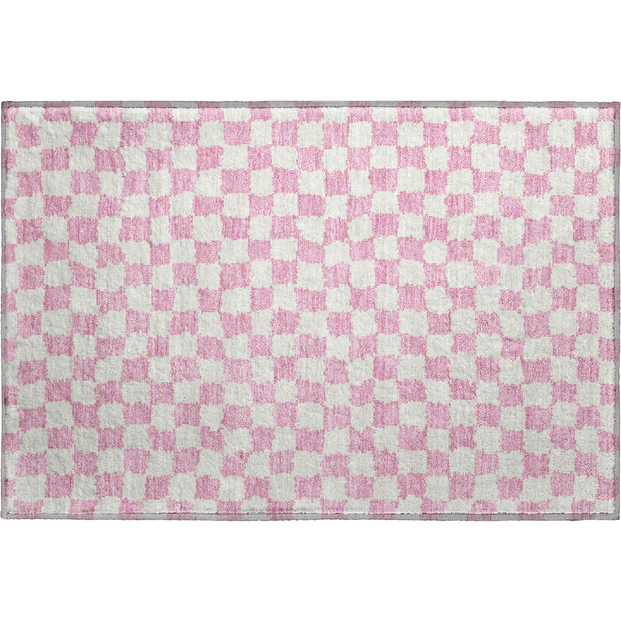 Ghent Machine Washable Transitional Pink Rug 1'8" x 2'6" #shape_Rectangle