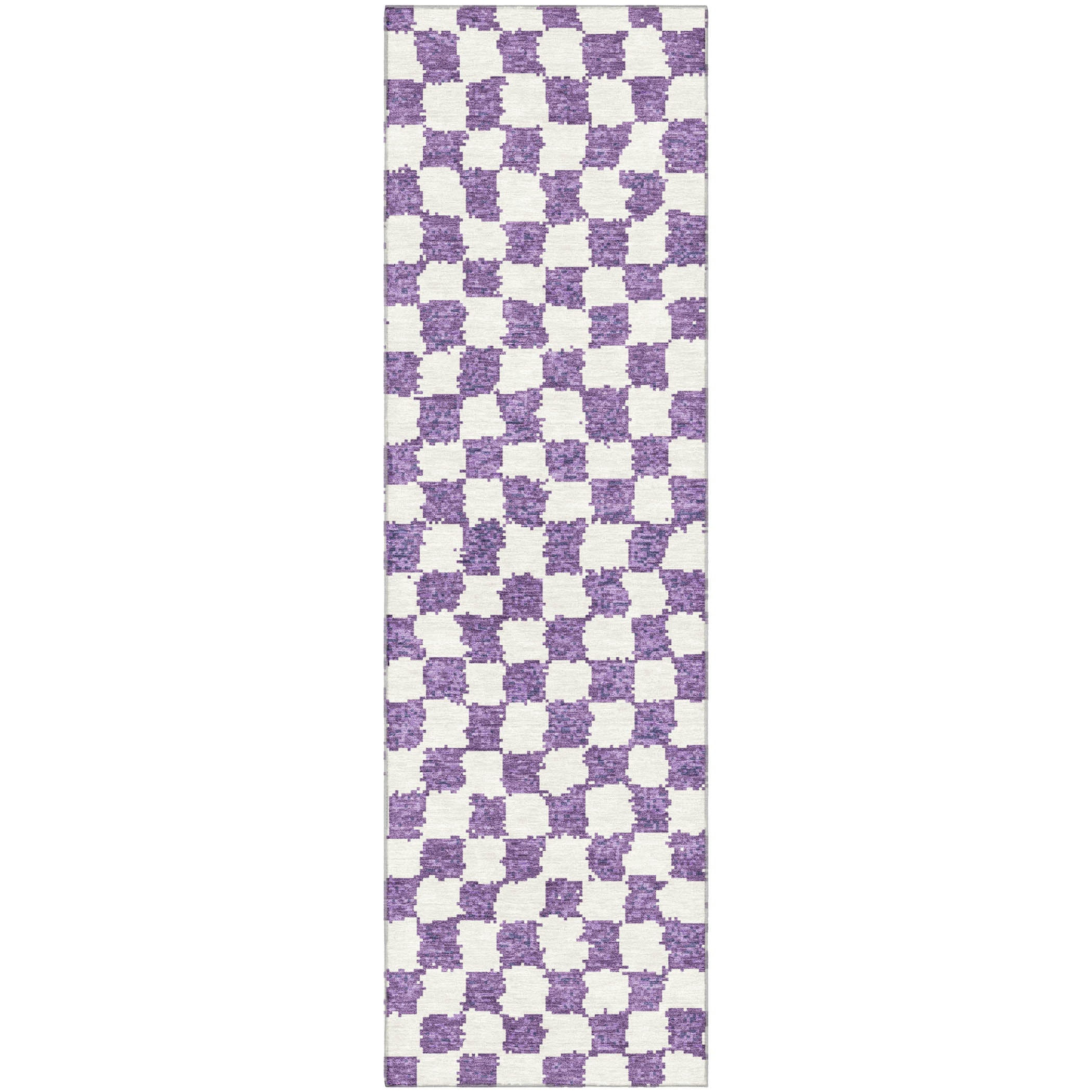 Ghent Machine Washable Transitional Purple Rug 2'3" x 7'6" #shape_Runner