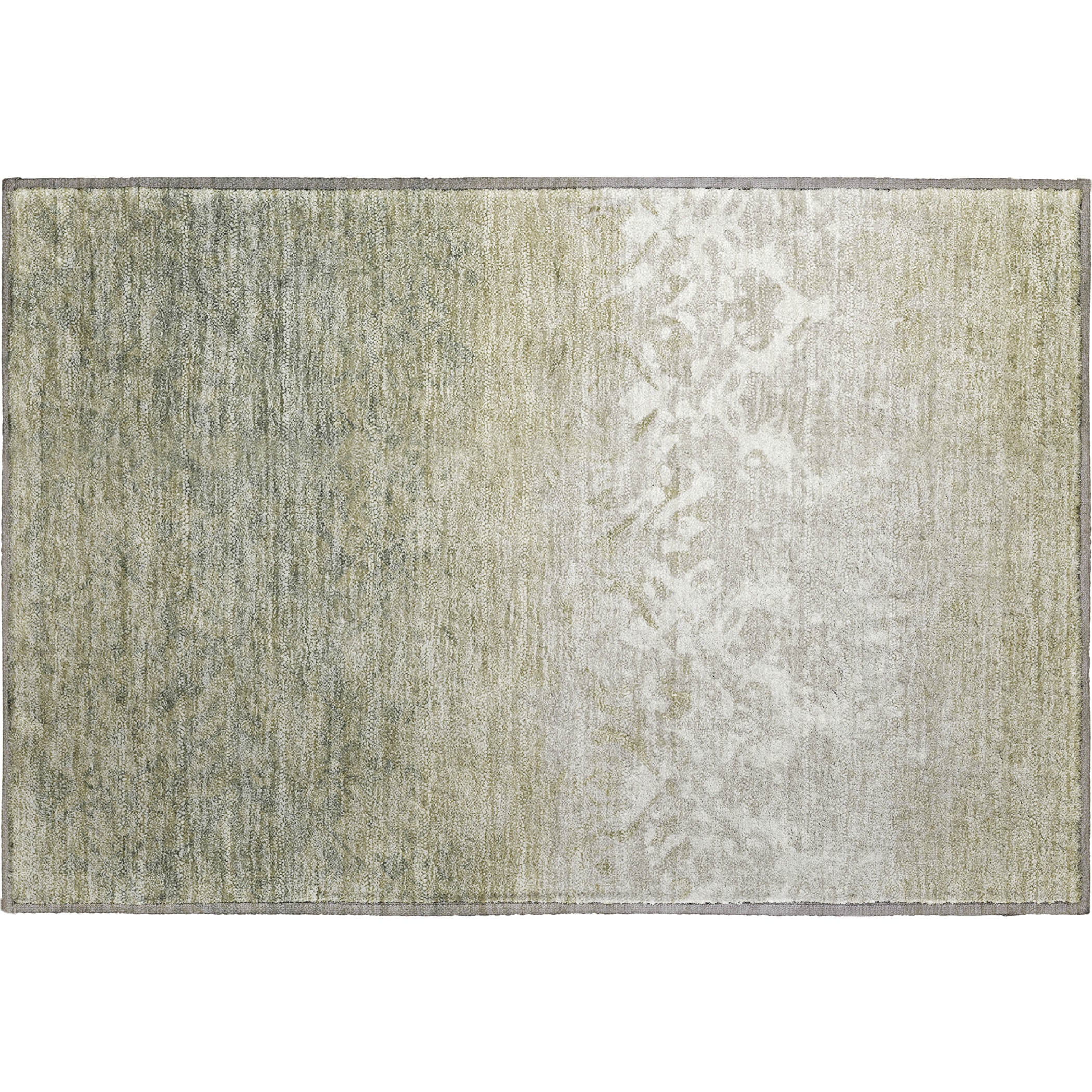 Porto Machine Washable Transitional Beige Brown Rug 1'8" x 2'6" #shape_Rectangle