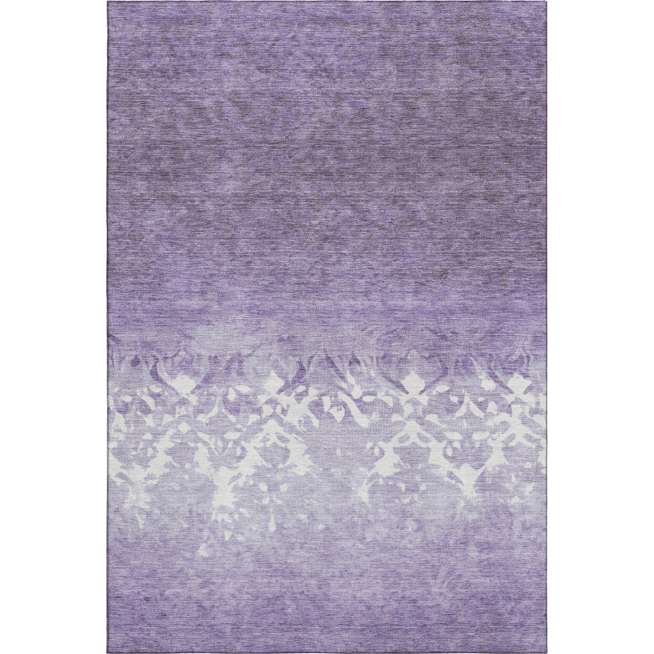 Porto Machine Washable Transitional Purple Rug 2'6" x 3'10" #shape_Rectangle