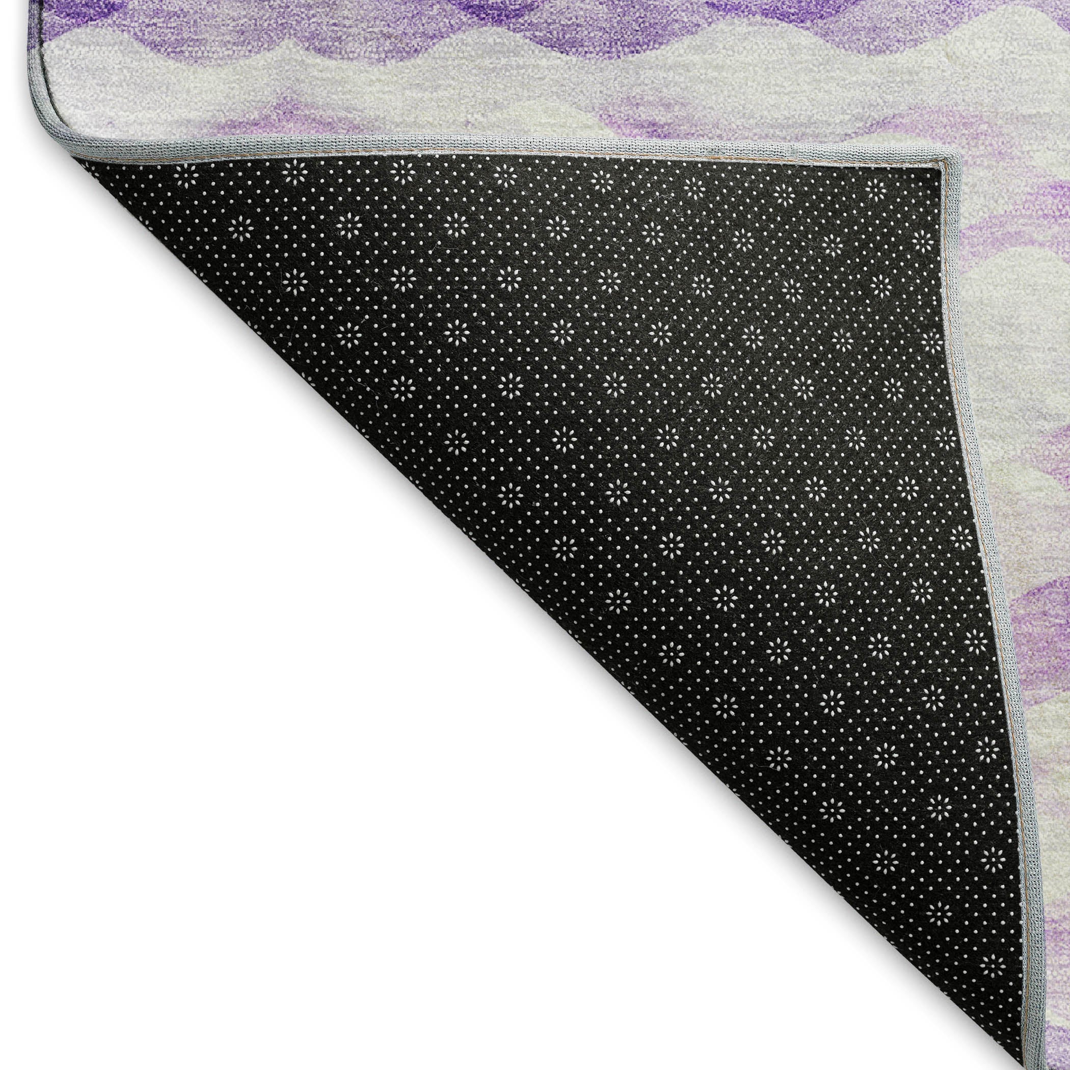 Reykjavik Machine Washable Coastal Purple Rug 1'8" x 2'6" #shape_Rectangle