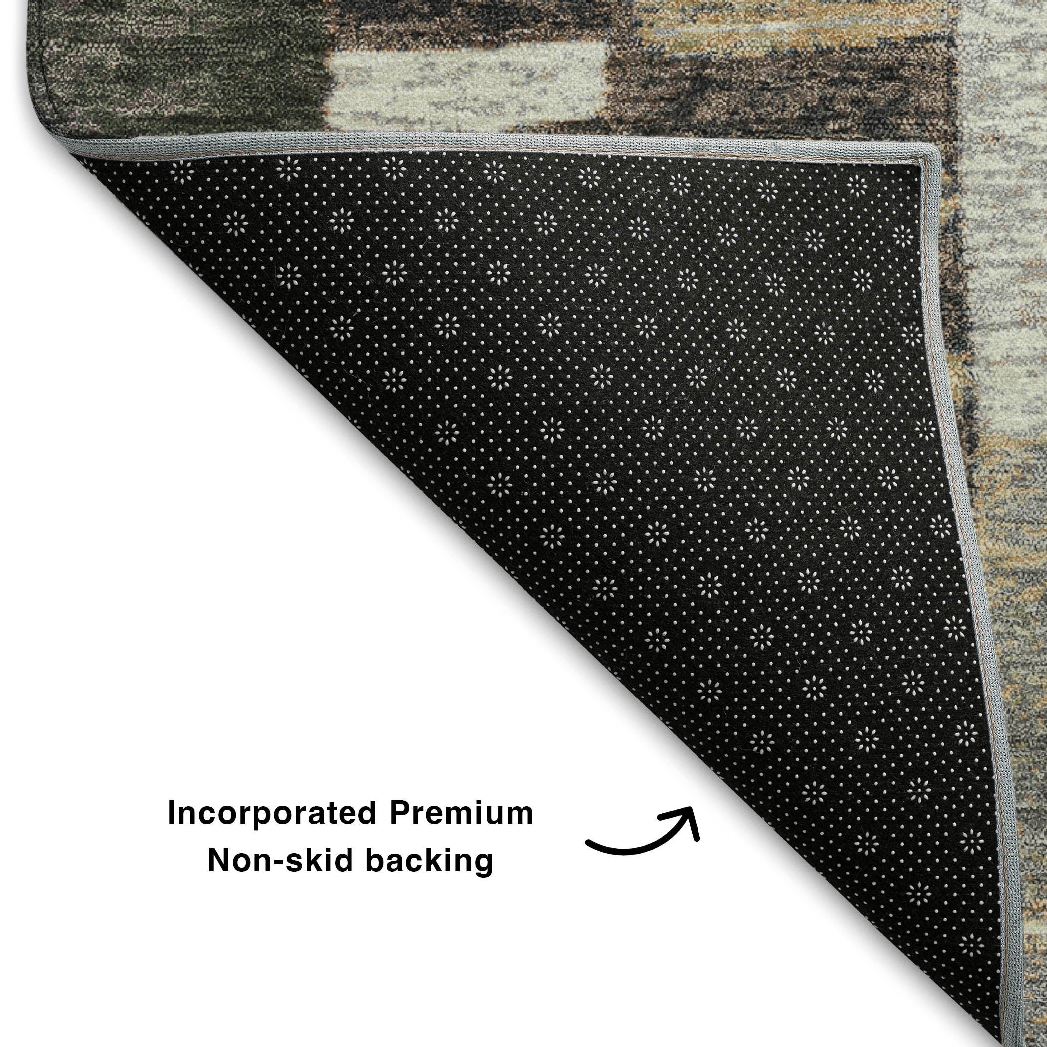 Bergen Machine Washable Transitional Brown Rug 1'8" x 2'6" #shape_Rectangle