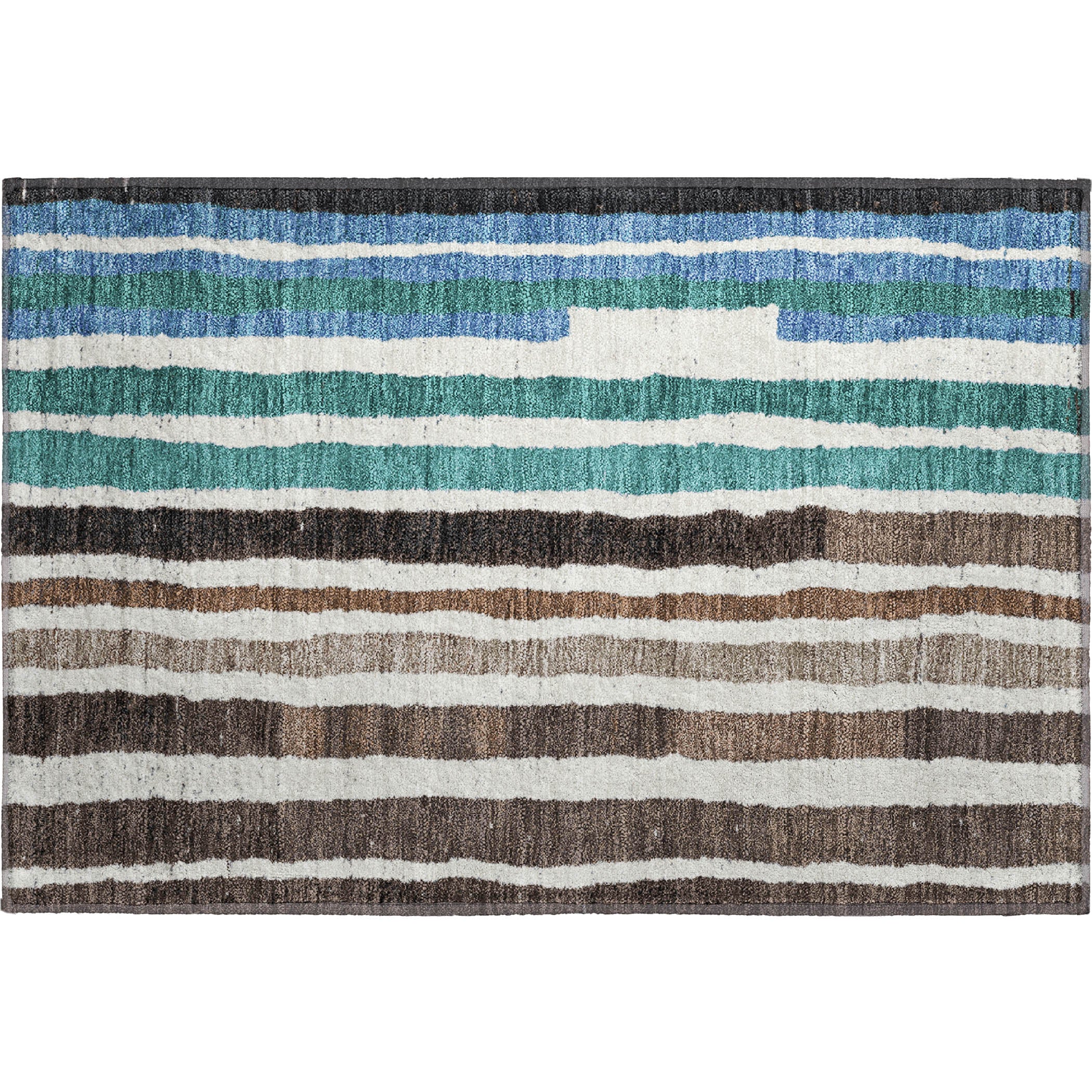 Kotor Machine Washable Transitional Brown Rug 1'8" x 2'6" #shape_Rectangle