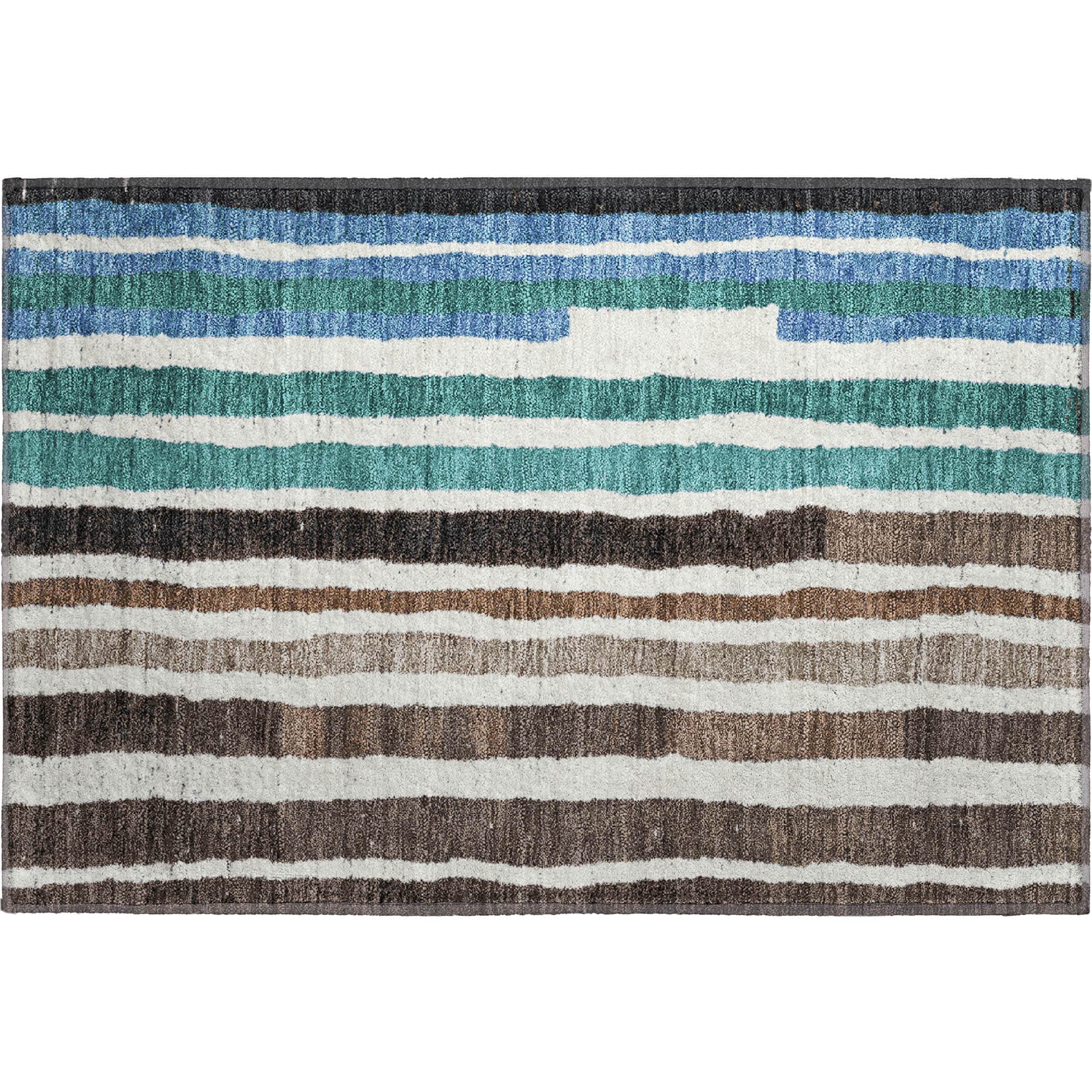 Kotor Machine Washable Transitional Brown Rug 1'8" x 2'6" #shape_Rectangle