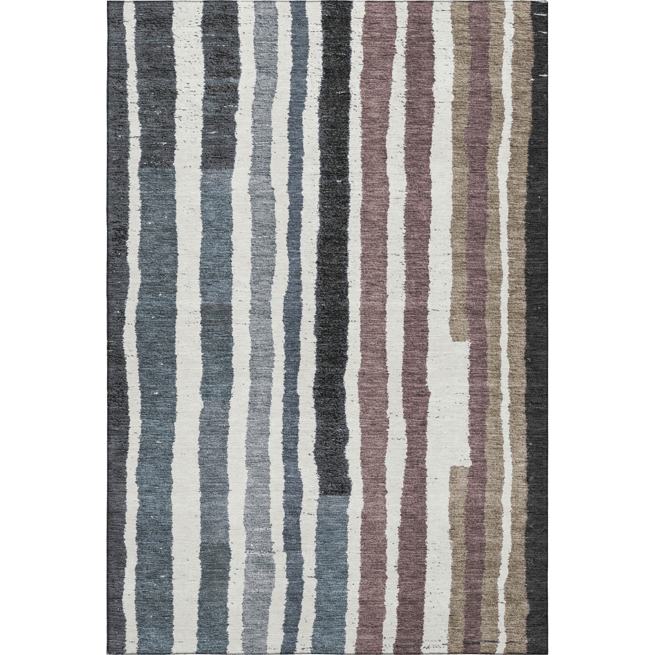 Kotor Machine Washable Transitional Denim Blue Rug 2'6" x 3'10" #shape_Rectangle