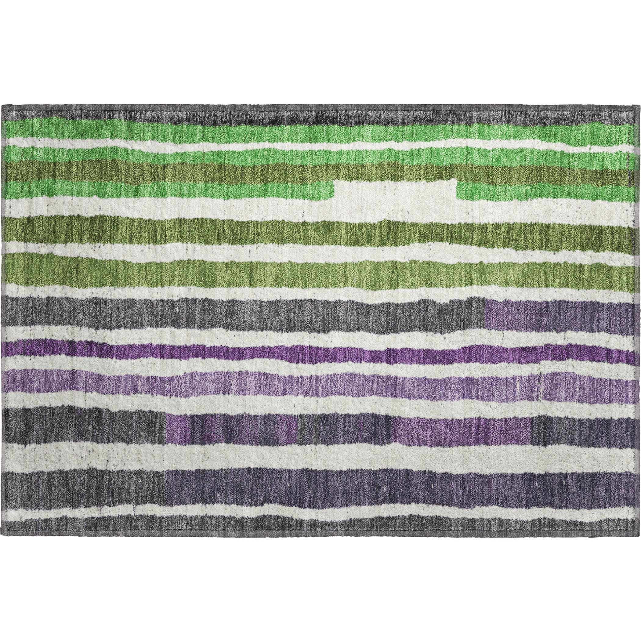 Kotor Machine Washable Transitional Gray Rug 1'8" x 2'6" #shape_Rectangle
