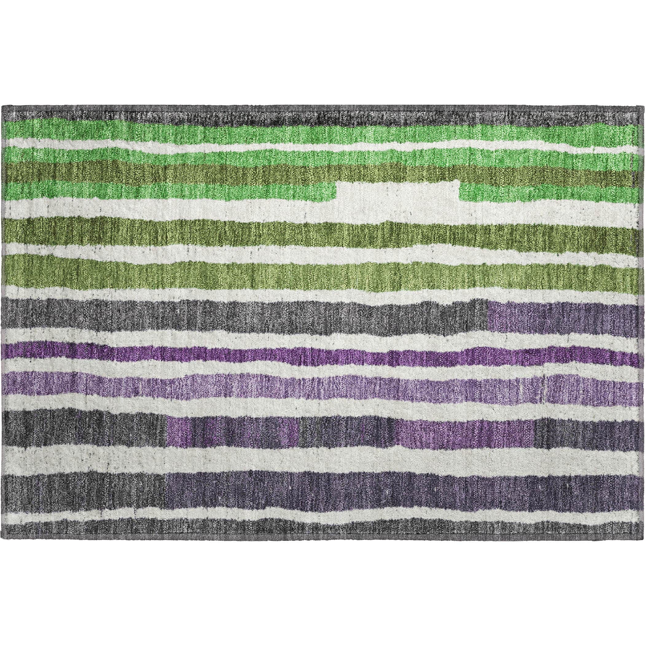 Kotor Machine Washable Transitional Gray Rug 1'8" x 2'6" #shape_Rectangle