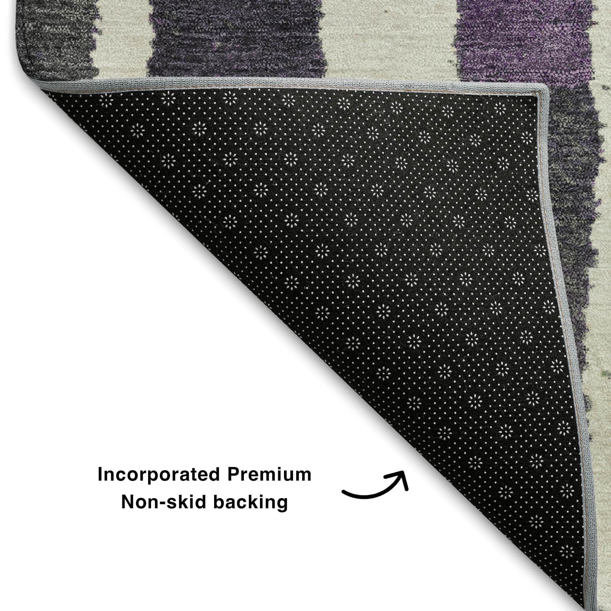 Kotor Machine Washable Transitional Gray Rug 1'8" x 2'6" #shape_Rectangle