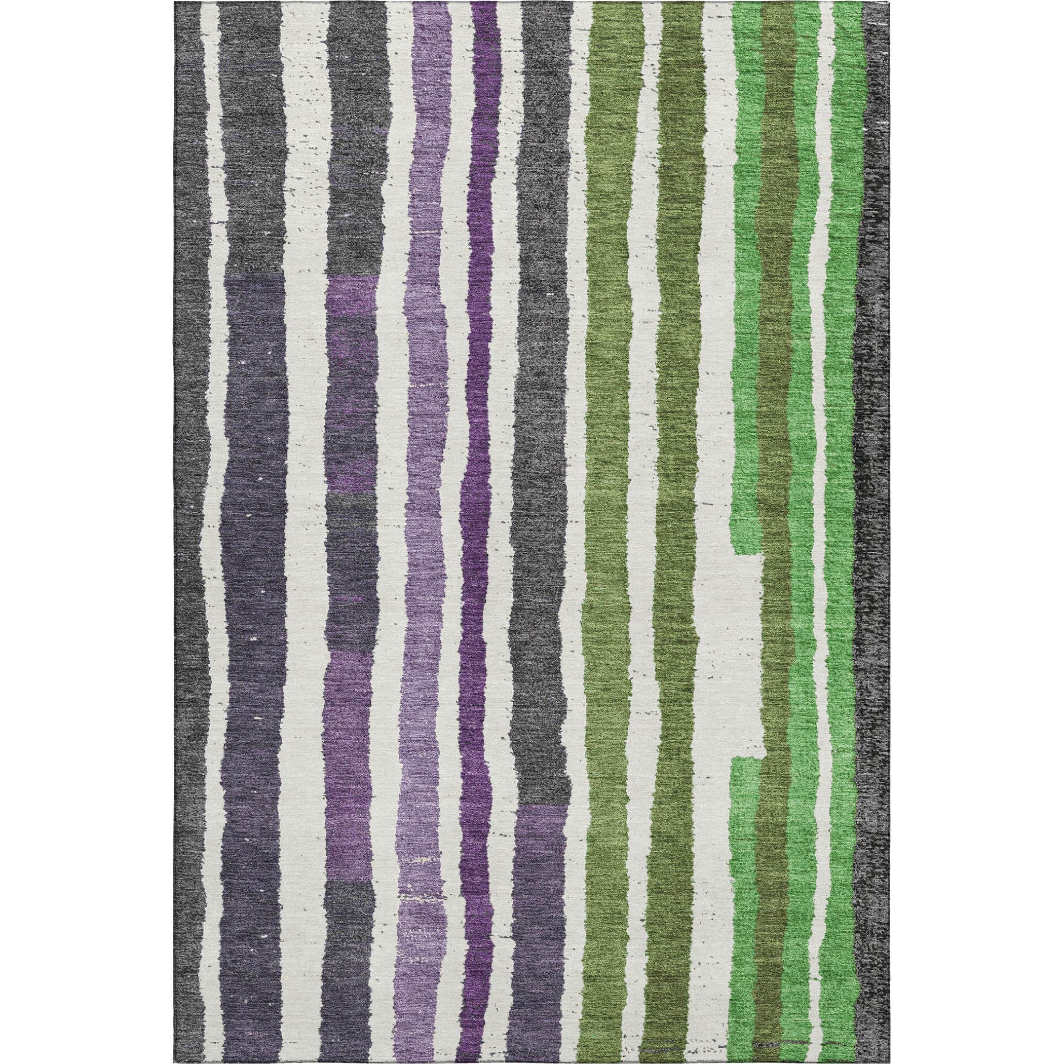 Kotor Machine Washable Transitional Gray Rug 2'6" x 3'10" #shape_Rectangle