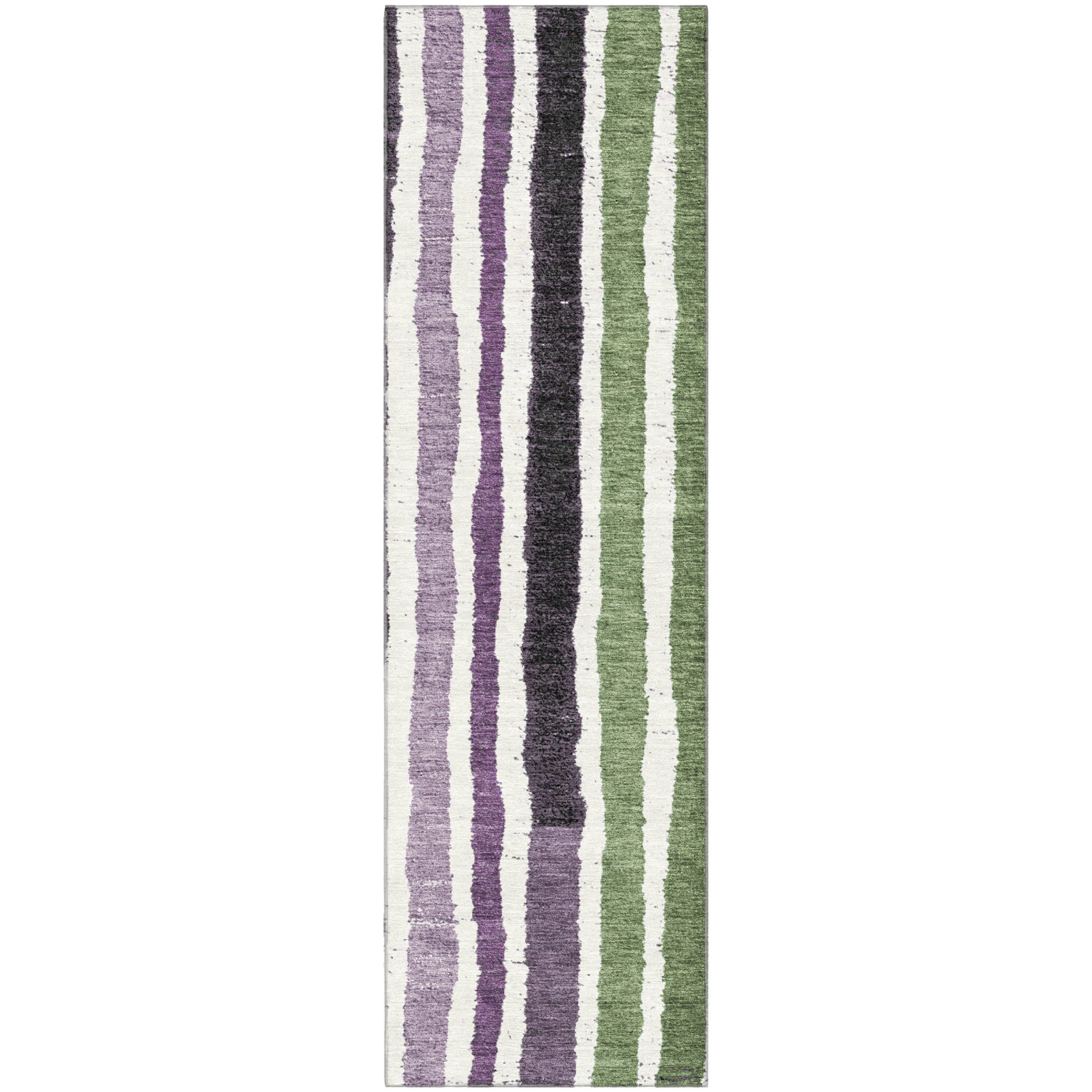 Kotor Machine Washable Transitional Purple Rug 2'3" x 7'6" #shape_Runner