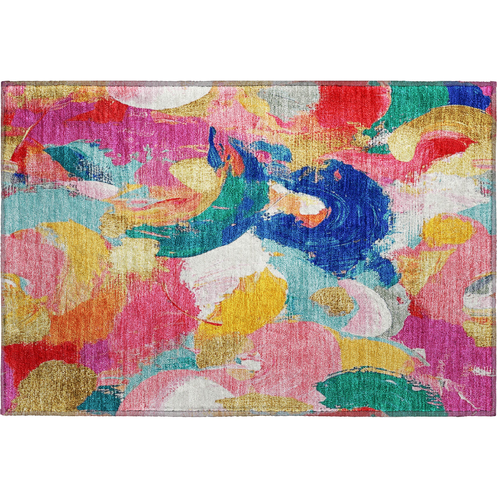 Tallinn Machine Washable Transitional Blush Pink Rug 1'8" x 2'6" #shape_Rectangle