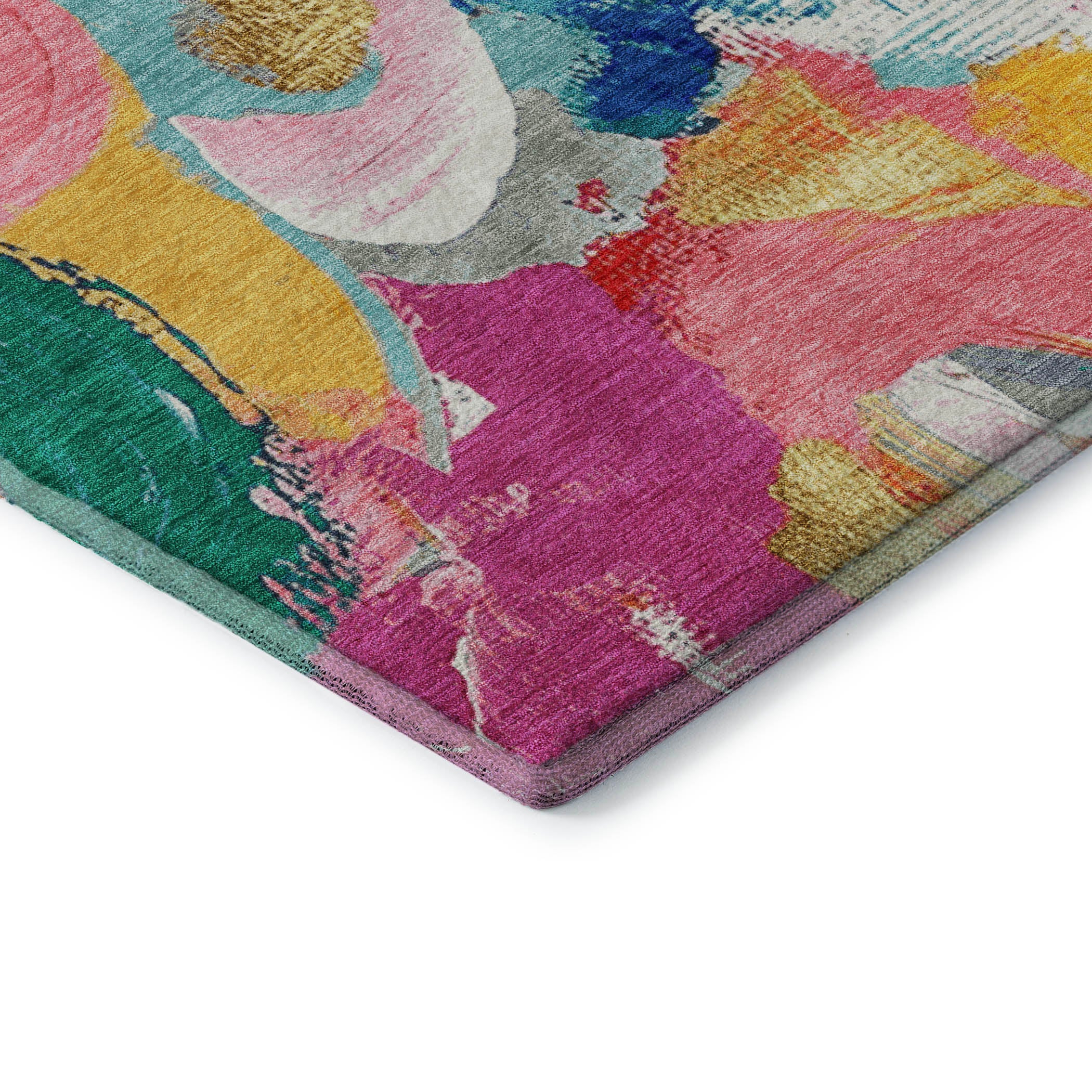 Tallinn Machine Washable Transitional Blush Pink Rug 1'8" x 2'6" #shape_Rectangle