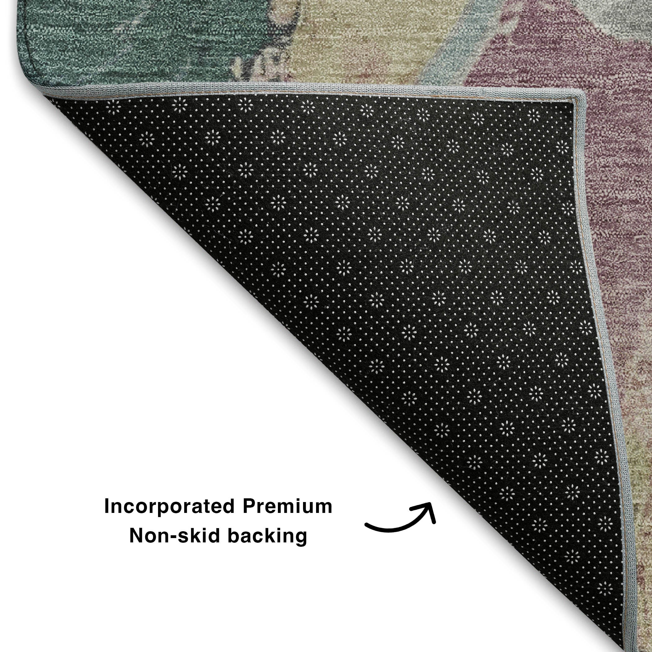 Tallinn Machine Washable Transitional Mauve Pink Rug 1'8" x 2'6" #shape_Rectangle