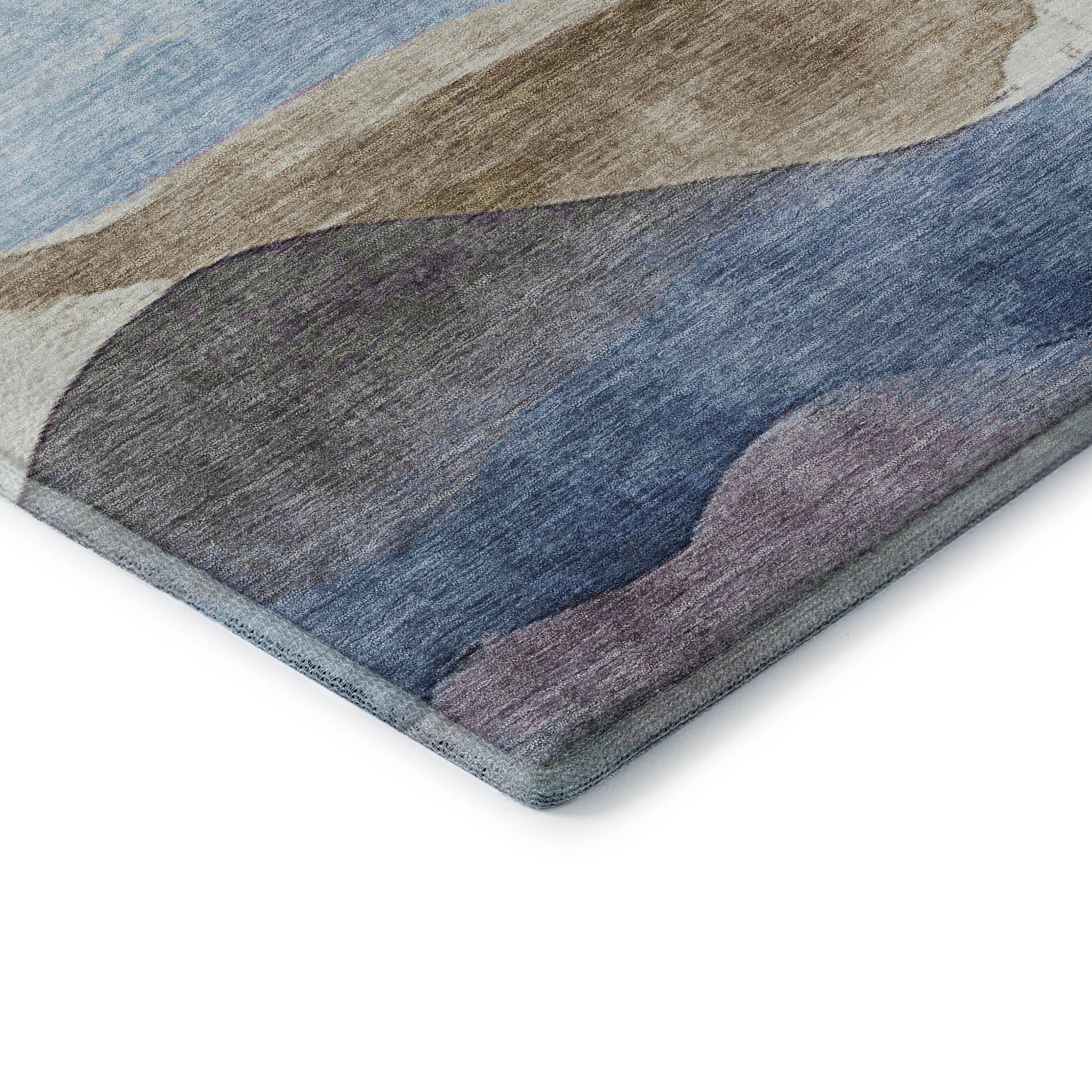 Lucerne Machine Washable Transitional Denim Blue Rug 1'8" x 2'6" #shape_Rectangle