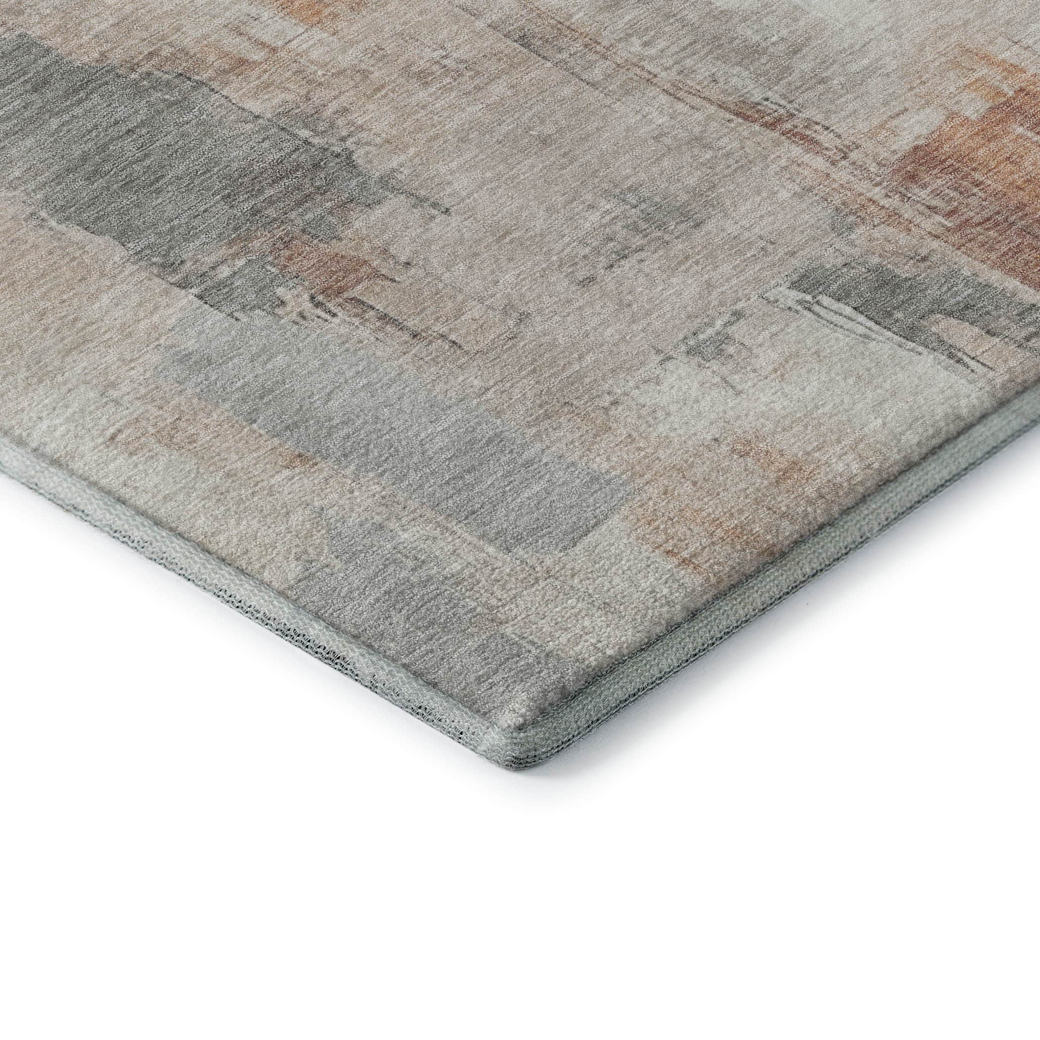 Kathmandu Machine Washable Transitional Paprika Orange Rug 1'8" x 2'6" #shape_Rectangle