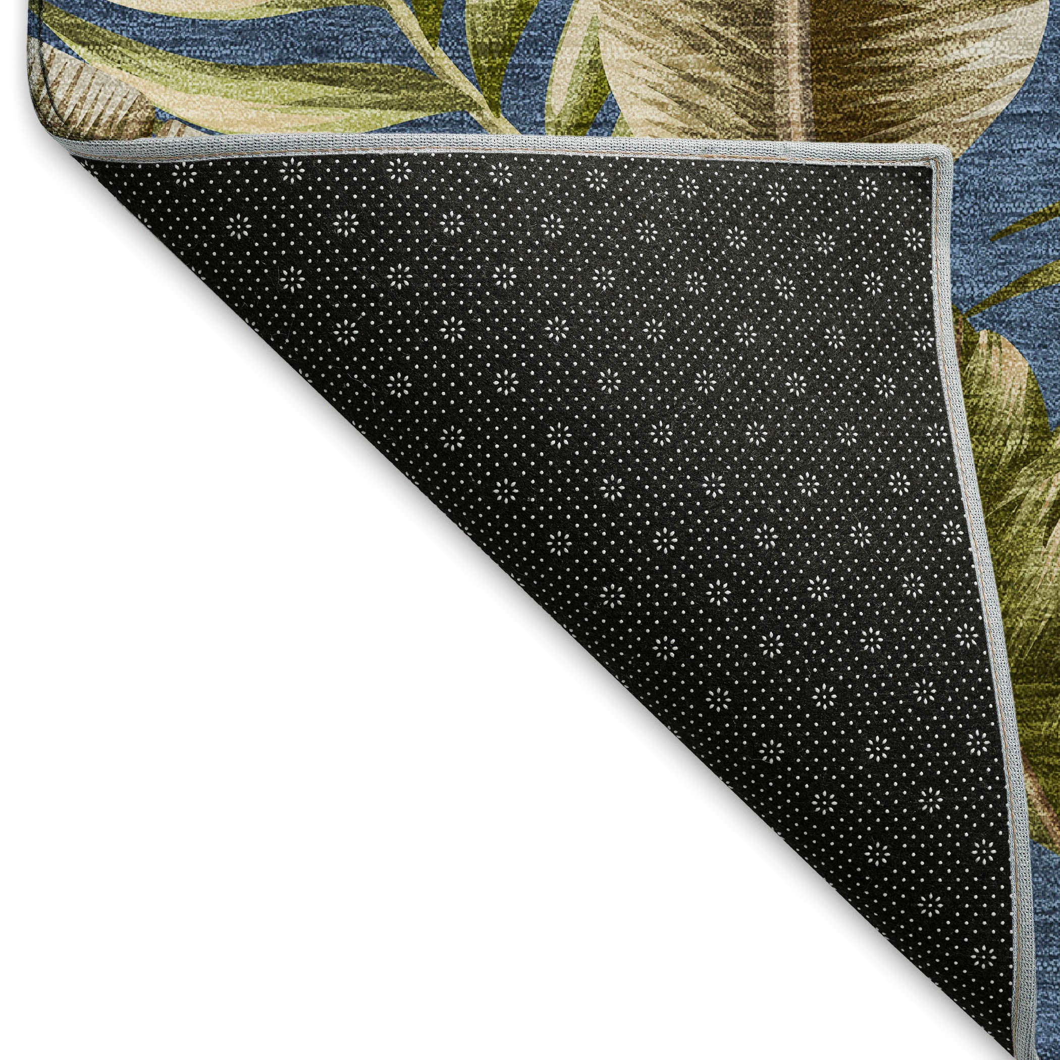 Siena Machine Washable Tropical Blue Rug 1'8" x 2'6" #shape_Rectangle