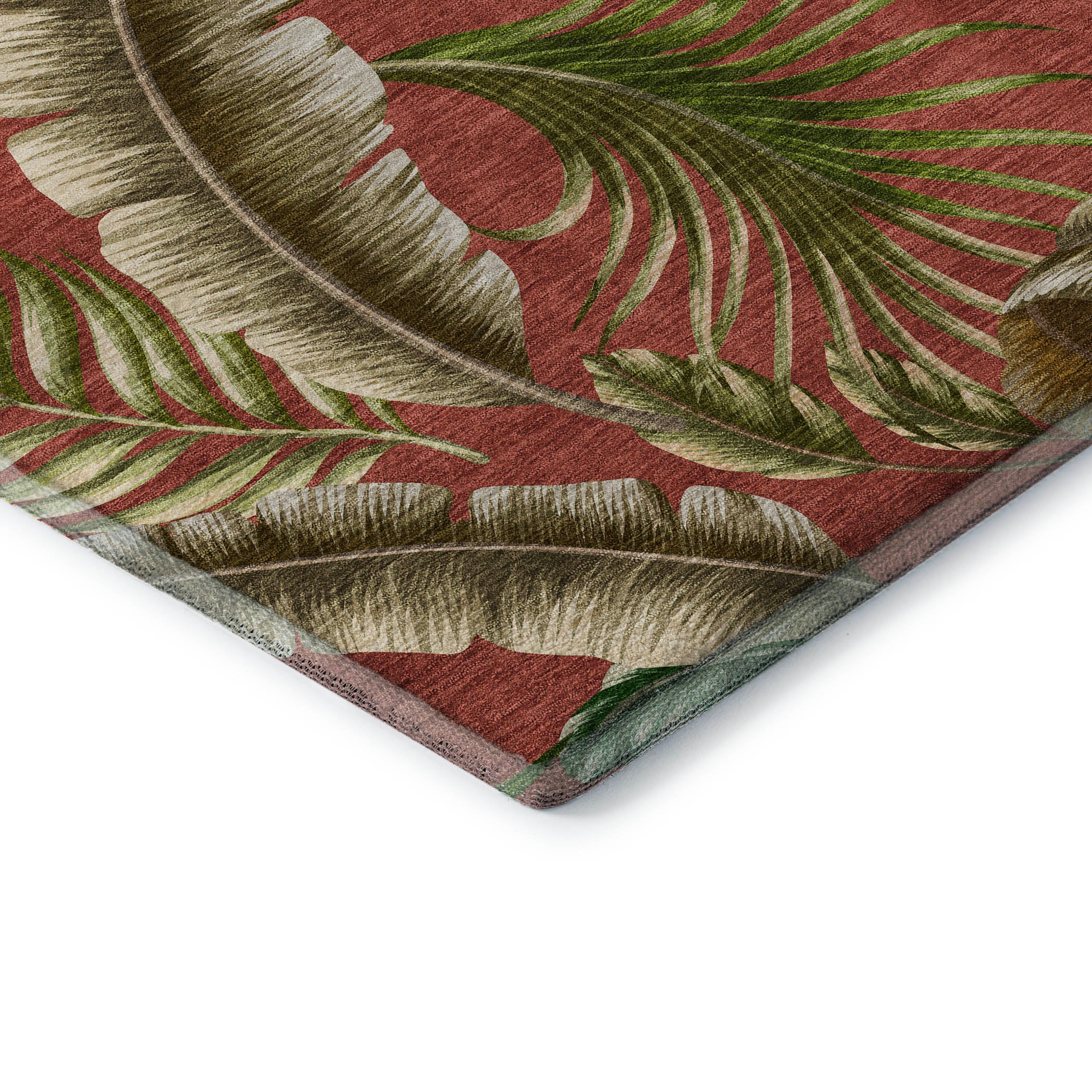 Siena Machine Washable Tropical Spice Red Rug 1'8" x 2'6" #shape_Rectangle