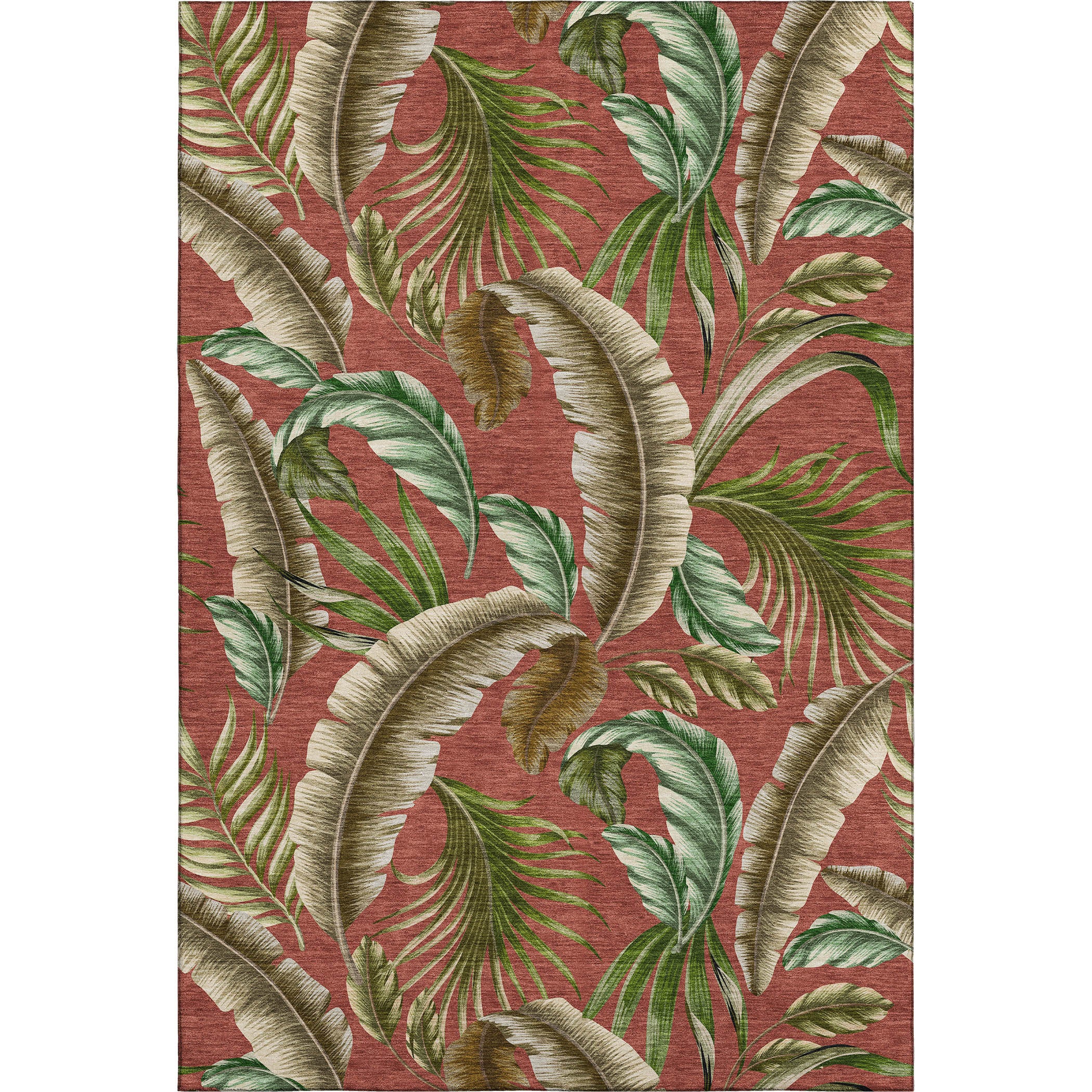 Siena Machine Washable Tropical Spice Red Rug 2'6" x 3'10" #shape_Rectangle
