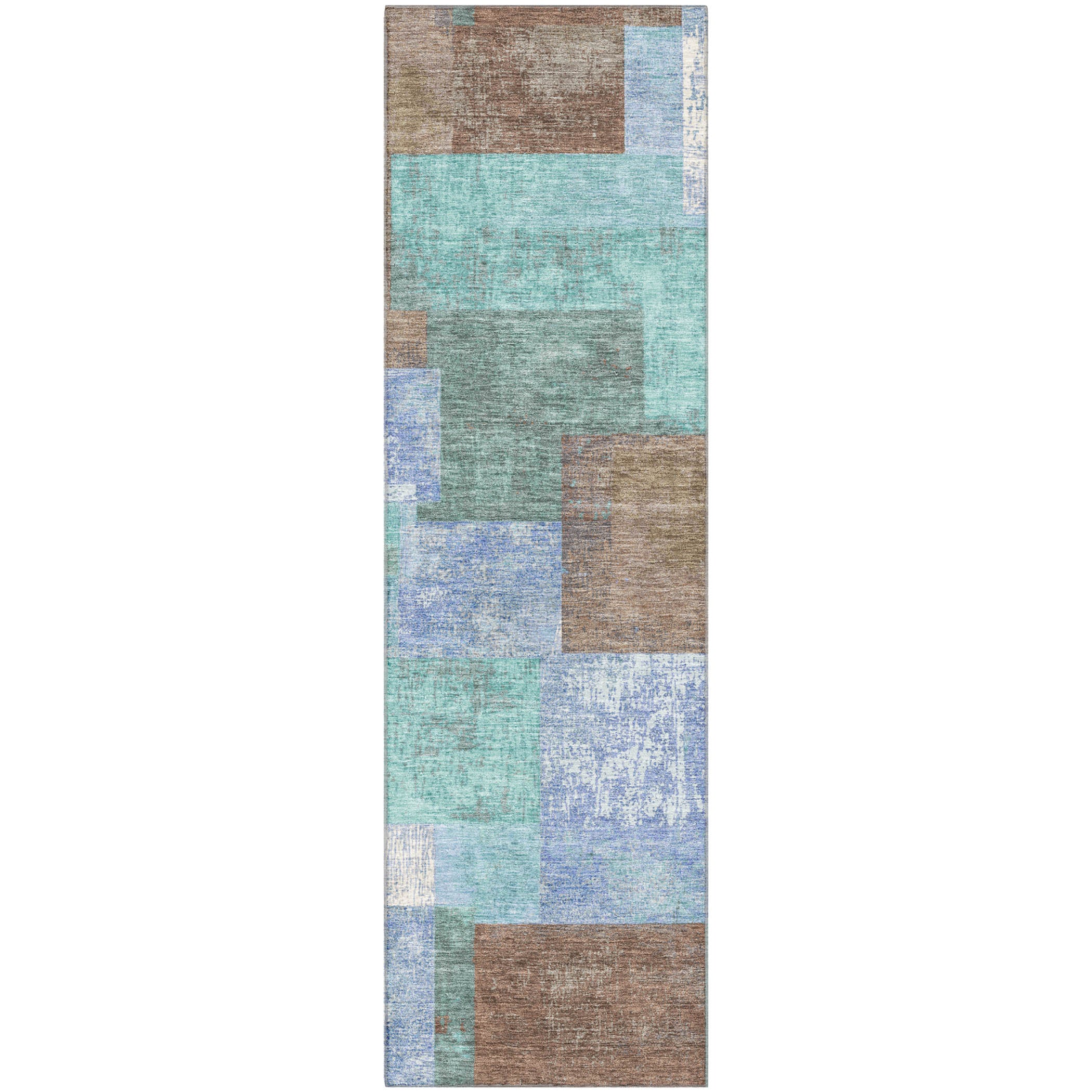 Luang Prabang Machine Washable Traditional Brown Rug 2'3" x 7'6" #shape_Runner