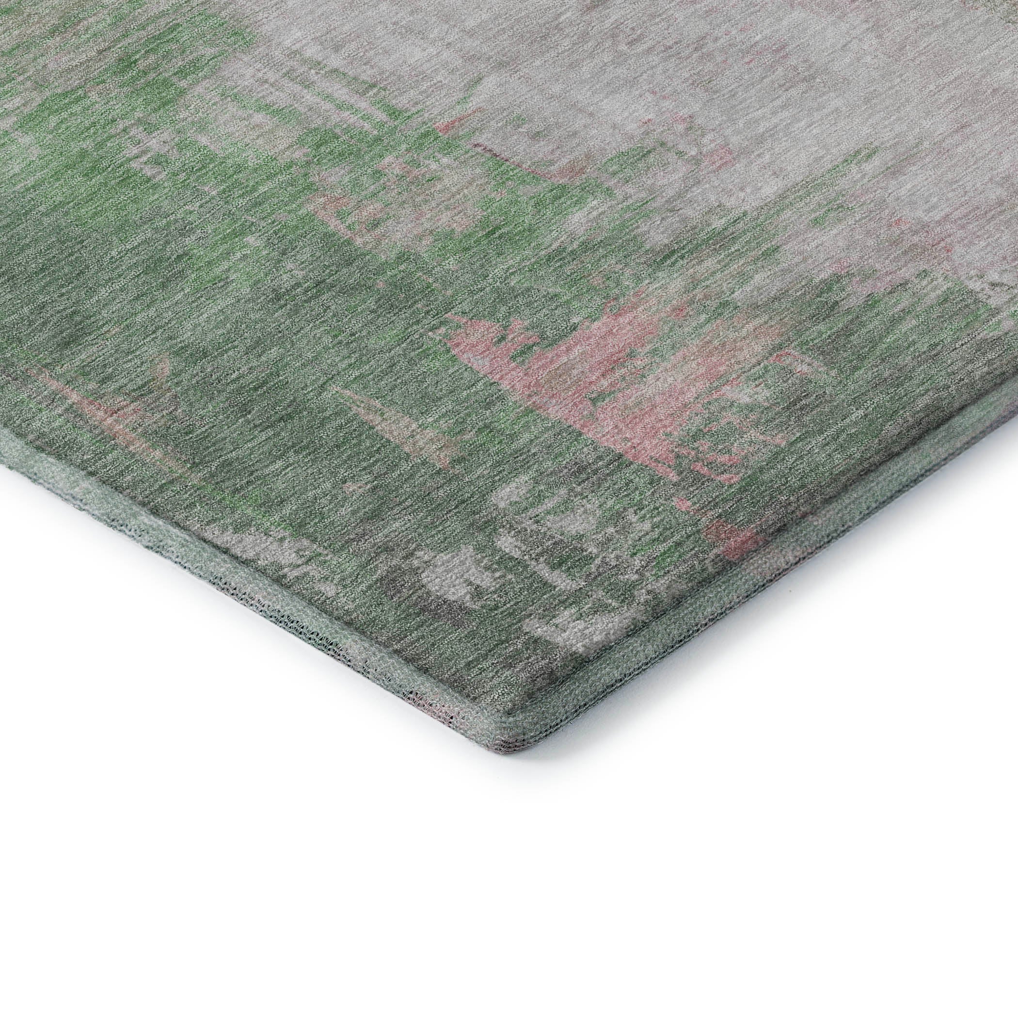 Colombo Machine Washable Transitional Blush Pink Rug 1'8" x 2'6" #shape_Rectangle
