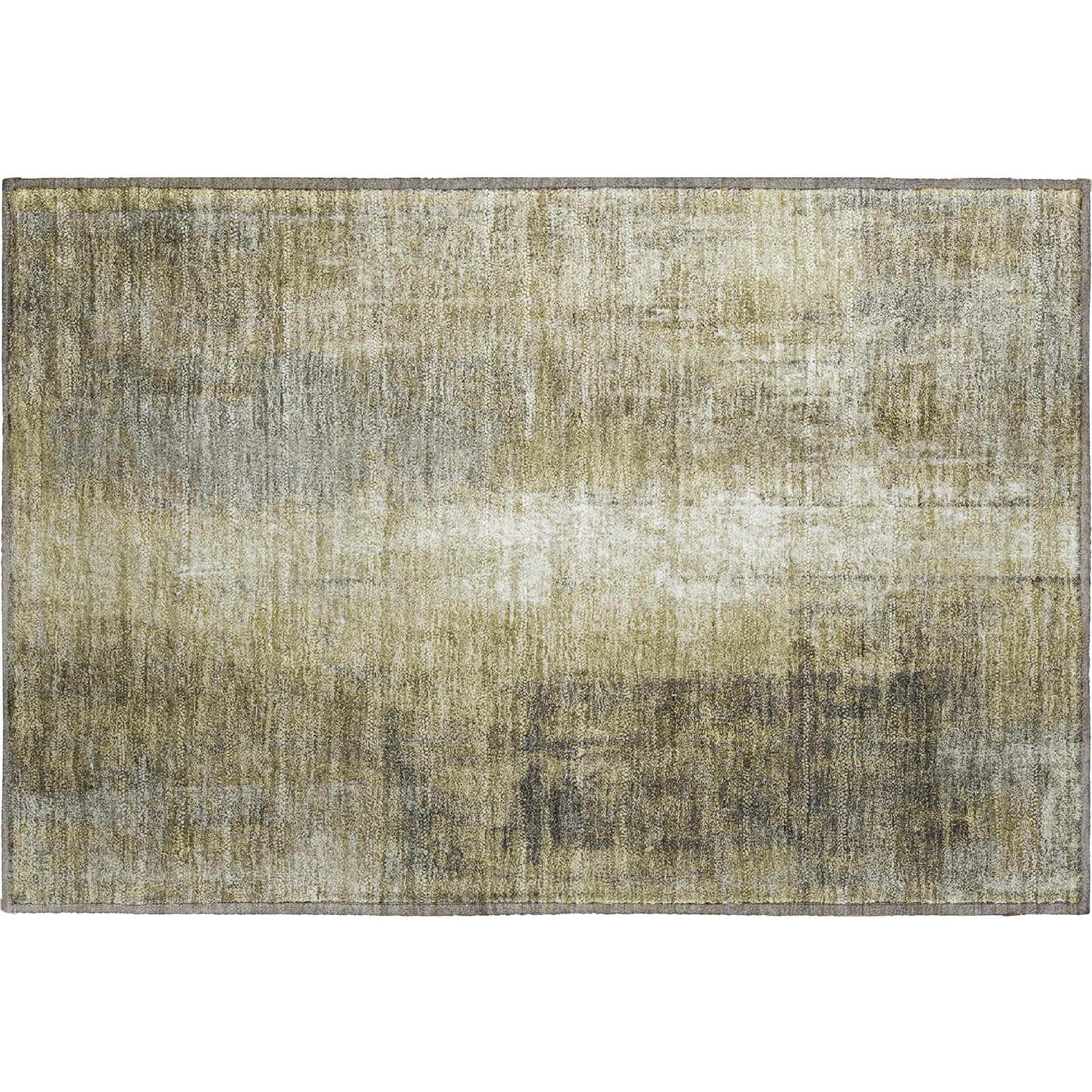 Mdina Machine Washable Transitional Gold Rug 1'8" x 2'6" #shape_Rectangle