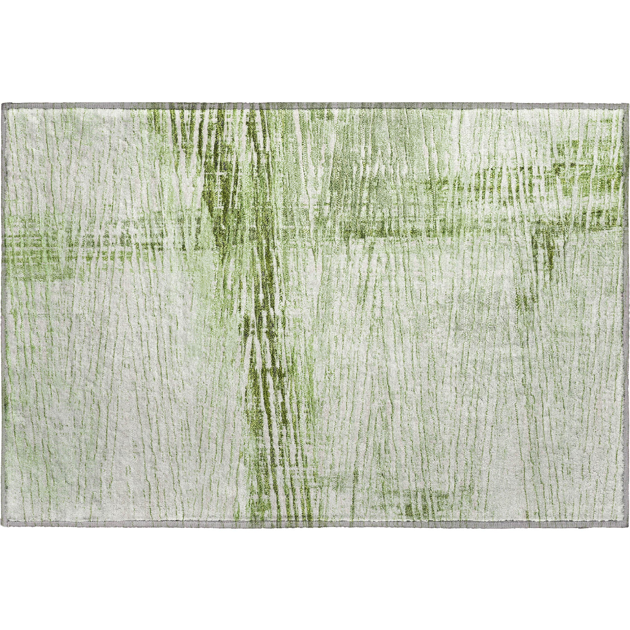 Dubrovnik Machine Washable Transitional Aloe Green Rug 1'8" x 2'6" #shape_Rectangle