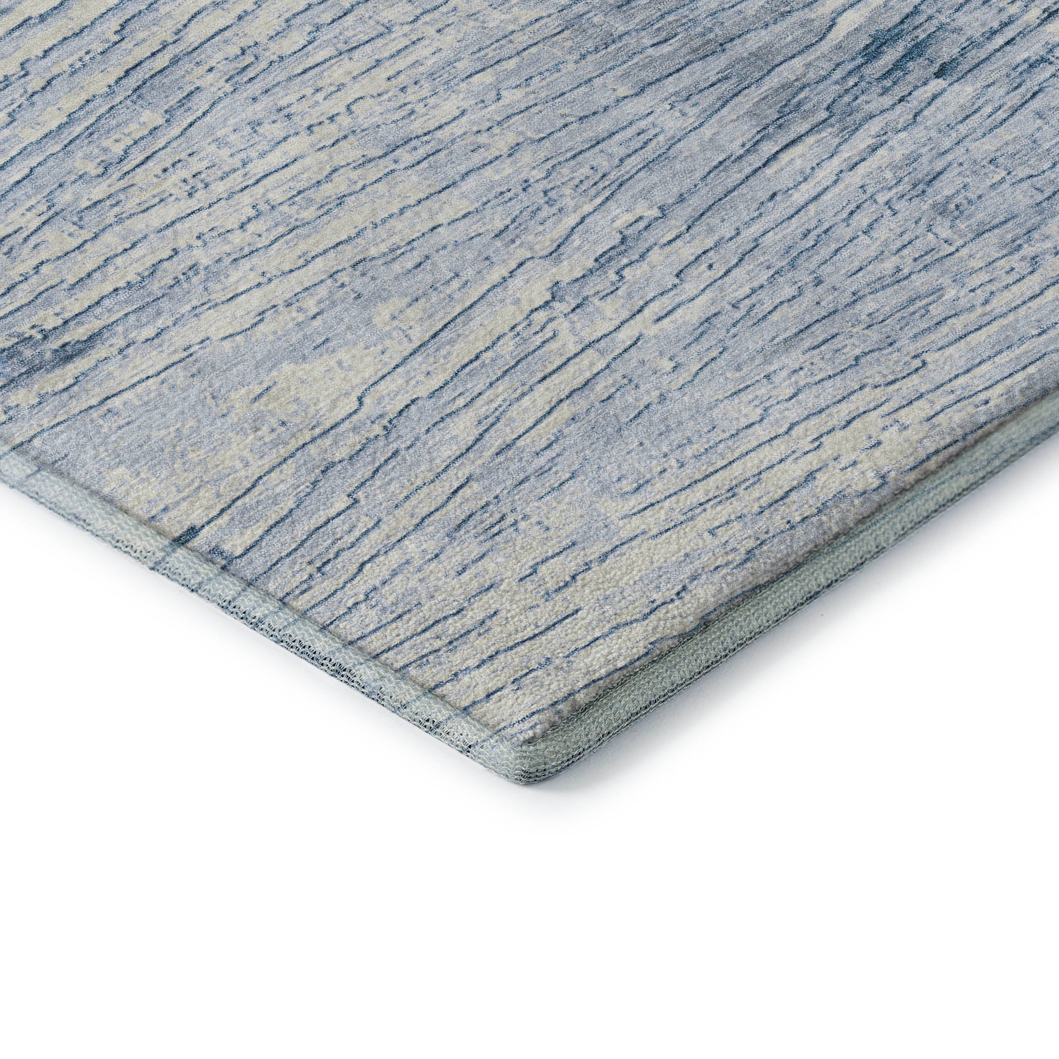 Dubrovnik Machine Washable Transitional Sky Blue Rug 1'8" x 2'6" #shape_Rectangle