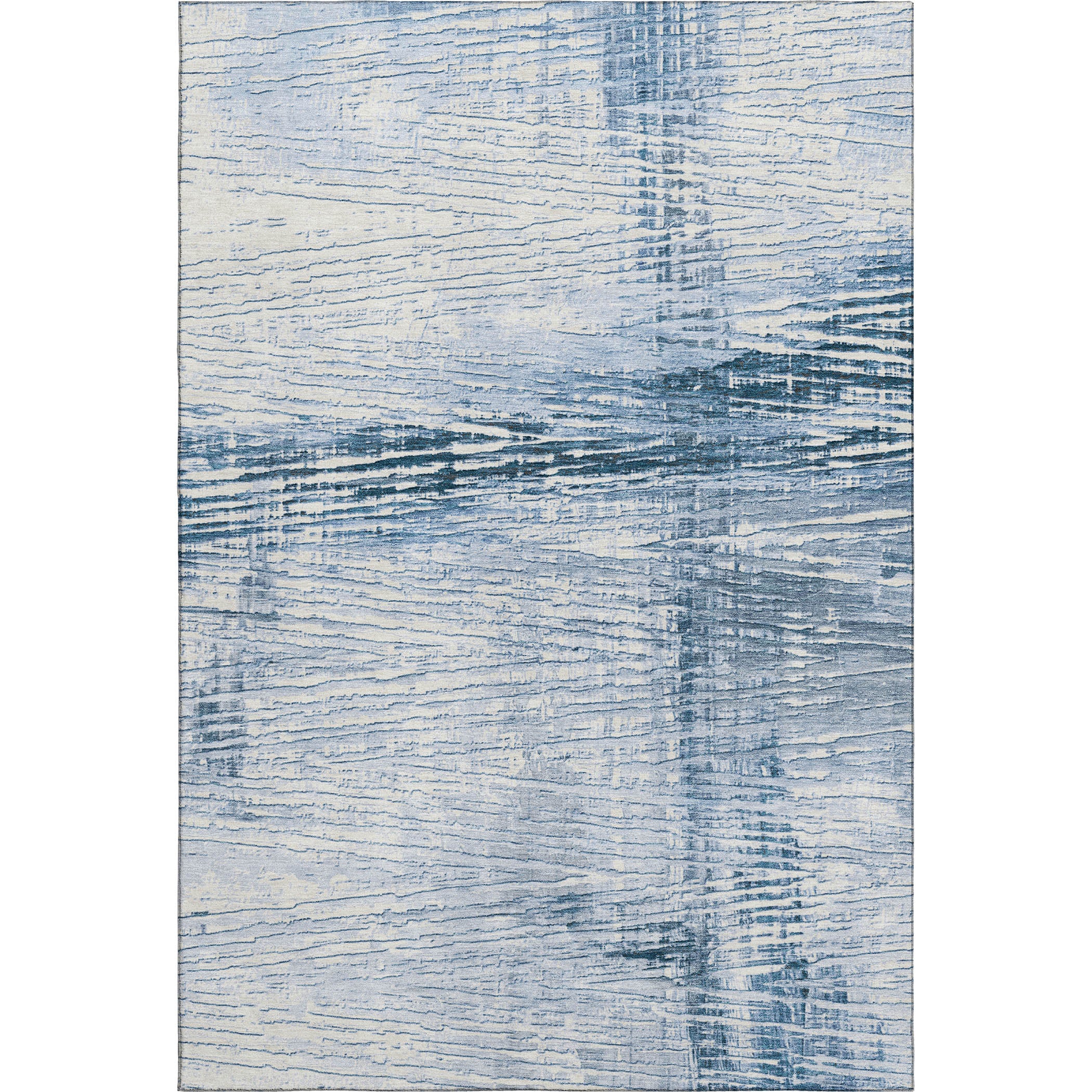 Dubrovnik Machine Washable Transitional Sky Blue Rug 2'6" x 3'10" #shape_Rectangle