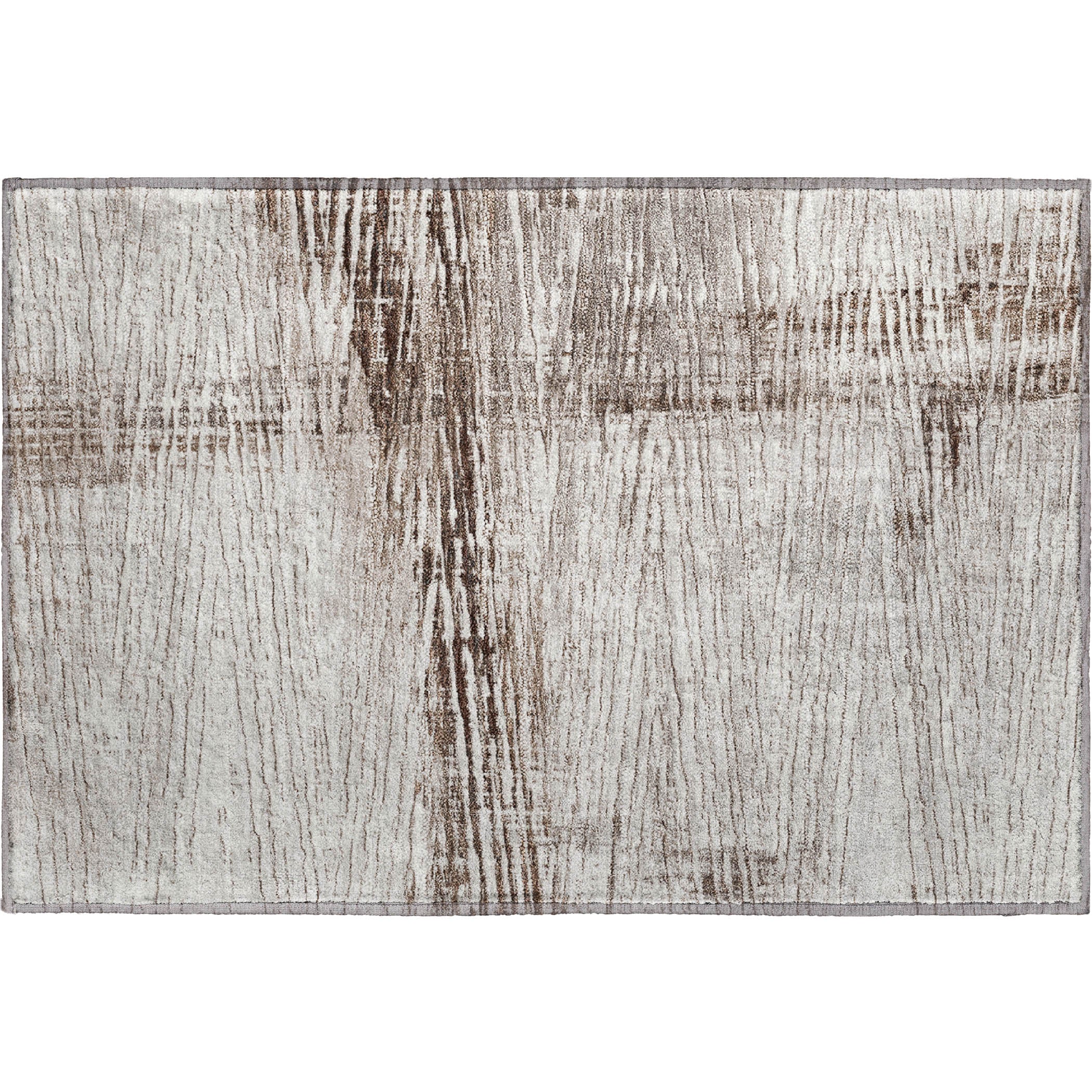 Dubrovnik Machine Washable Transitional Taupe Brown Rug 1'8" x 2'6" #shape_Rectangle