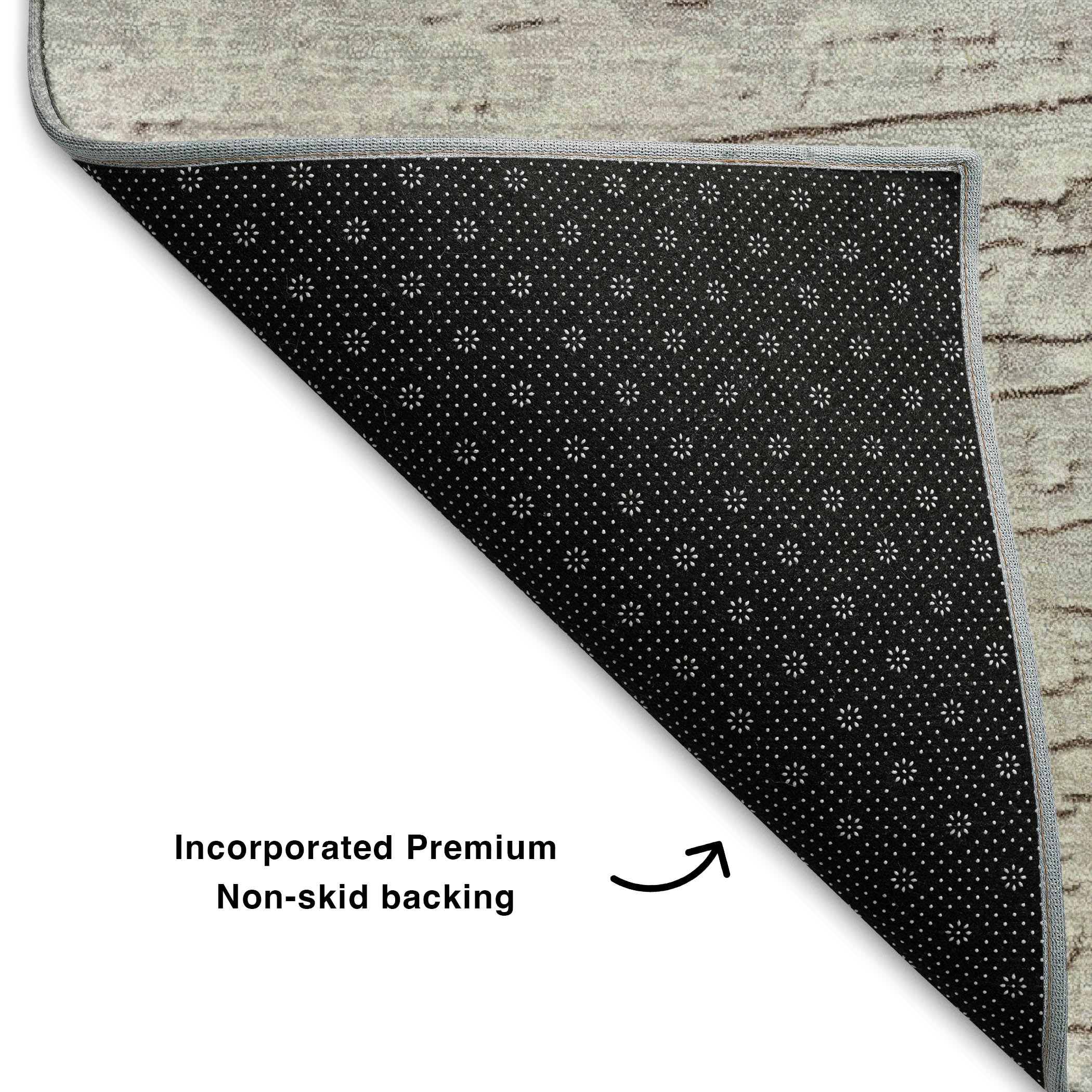 Dubrovnik Machine Washable Transitional Taupe Brown Rug 1'8" x 2'6" #shape_Rectangle