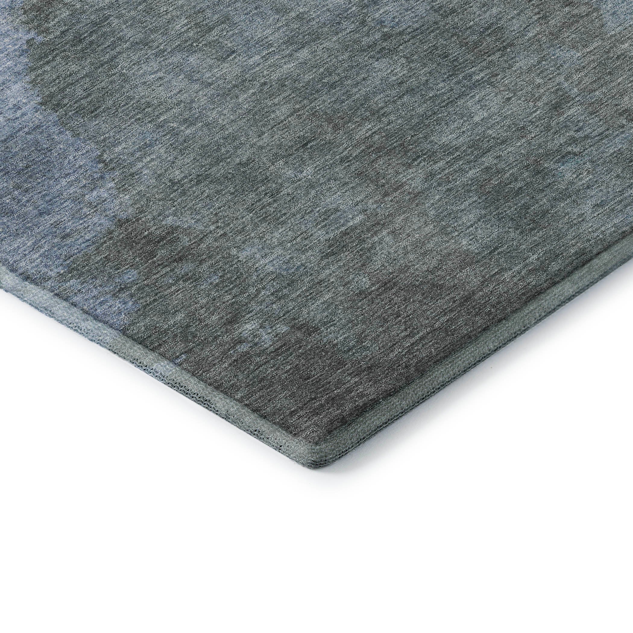 Baku Machine Washable Transitional Blue Rug 1'8" x 2'6" #shape_Rectangle