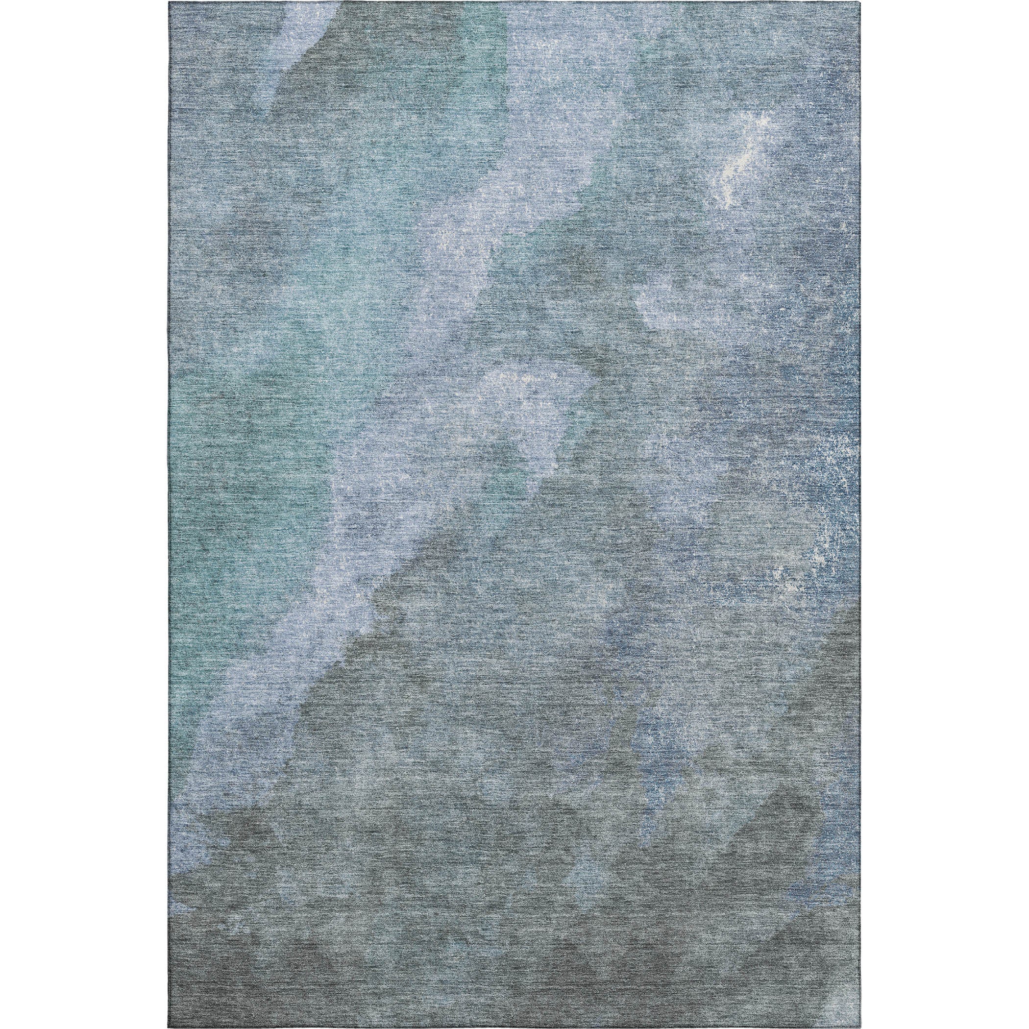 Baku Machine Washable Transitional Blue Rug 2'6" x 3'10" #shape_Rectangle